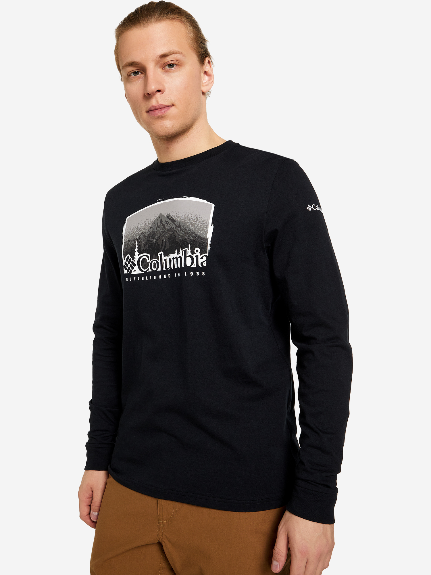 

Лонгслив мужской Columbia Blue Reef LS Graphic Tee, Черный