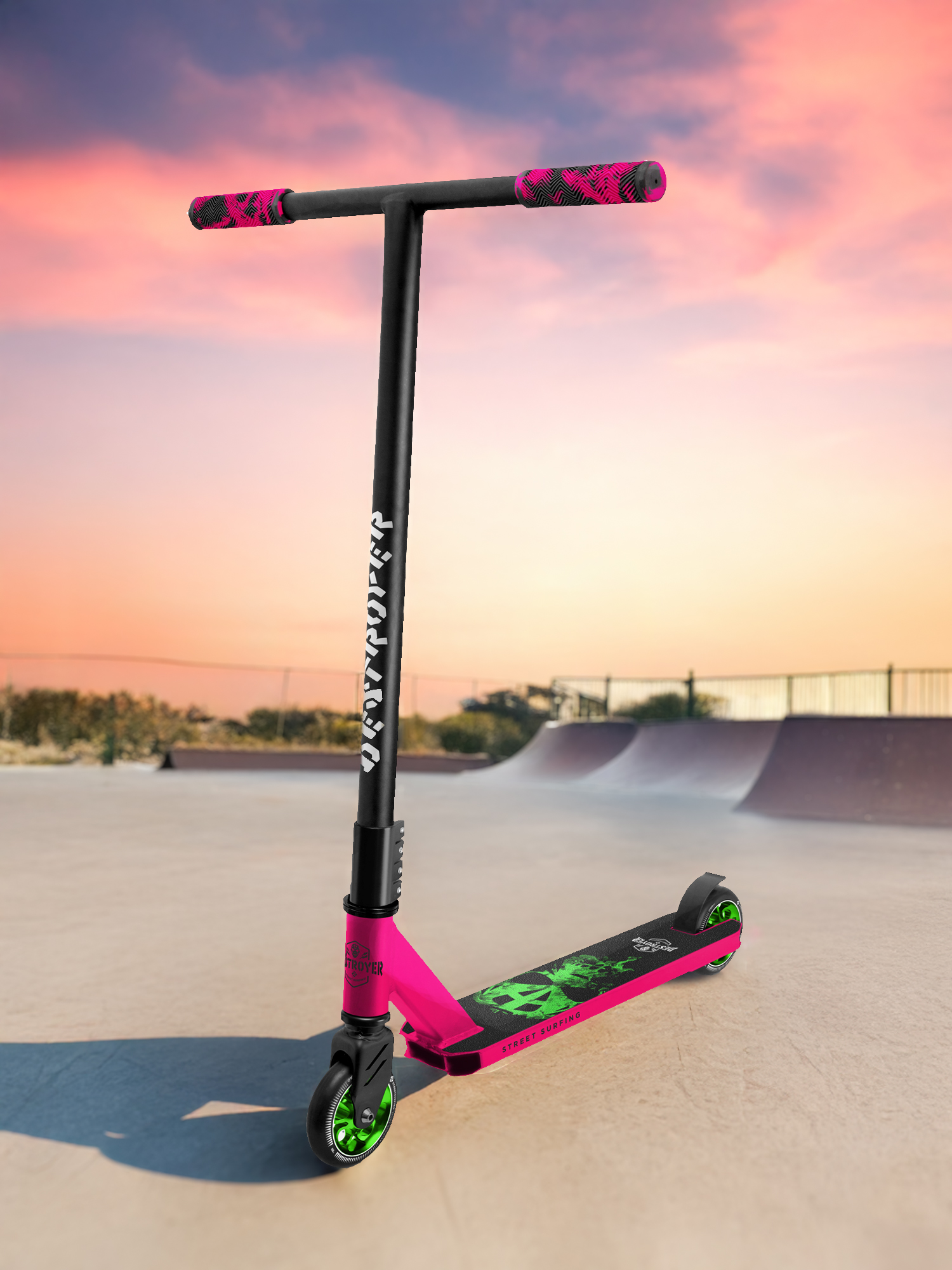 

Самокат Street Surfing Destroyer, 100 мм, Черный