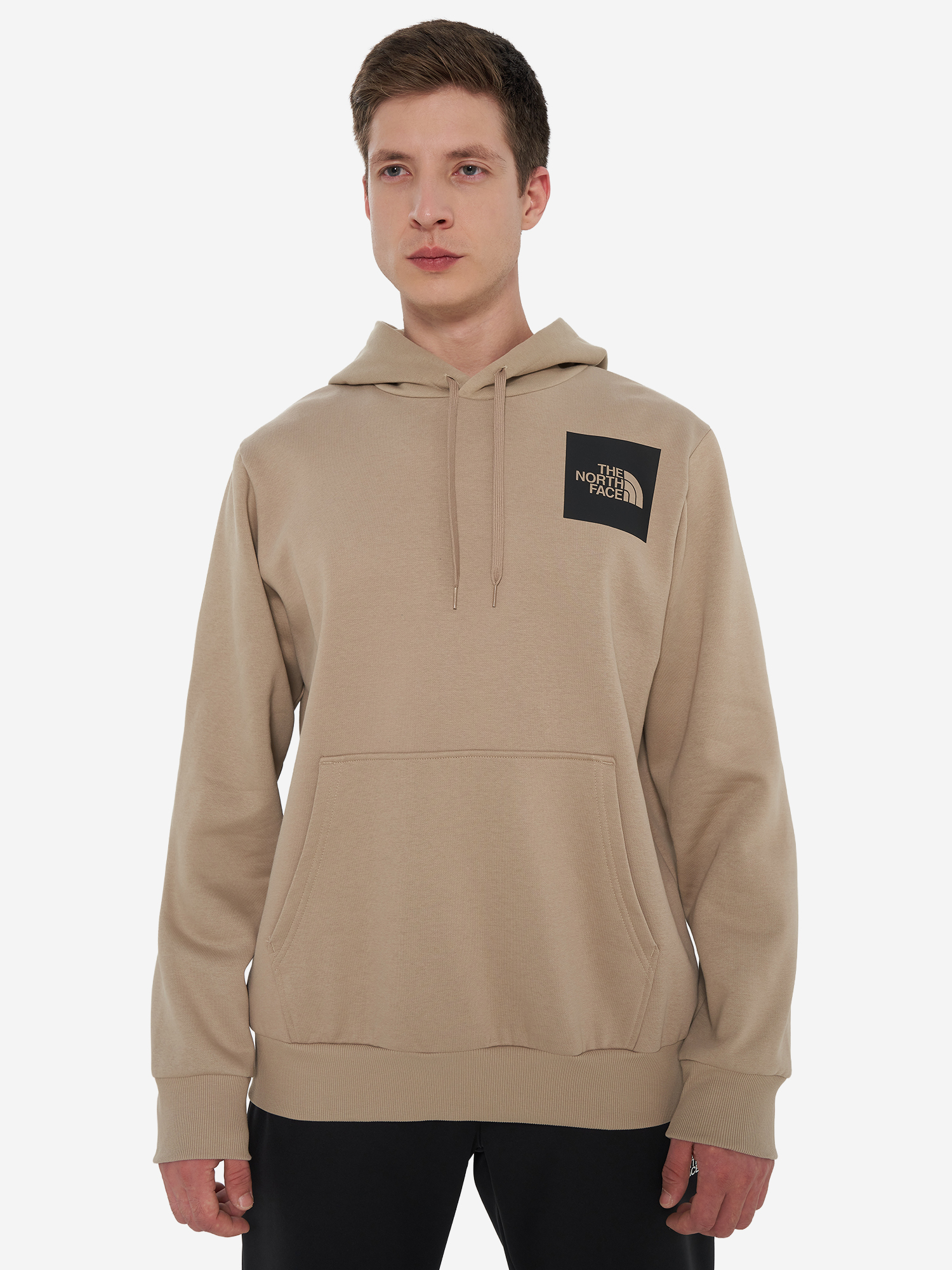 фото Худи мужское the north face fine, серый