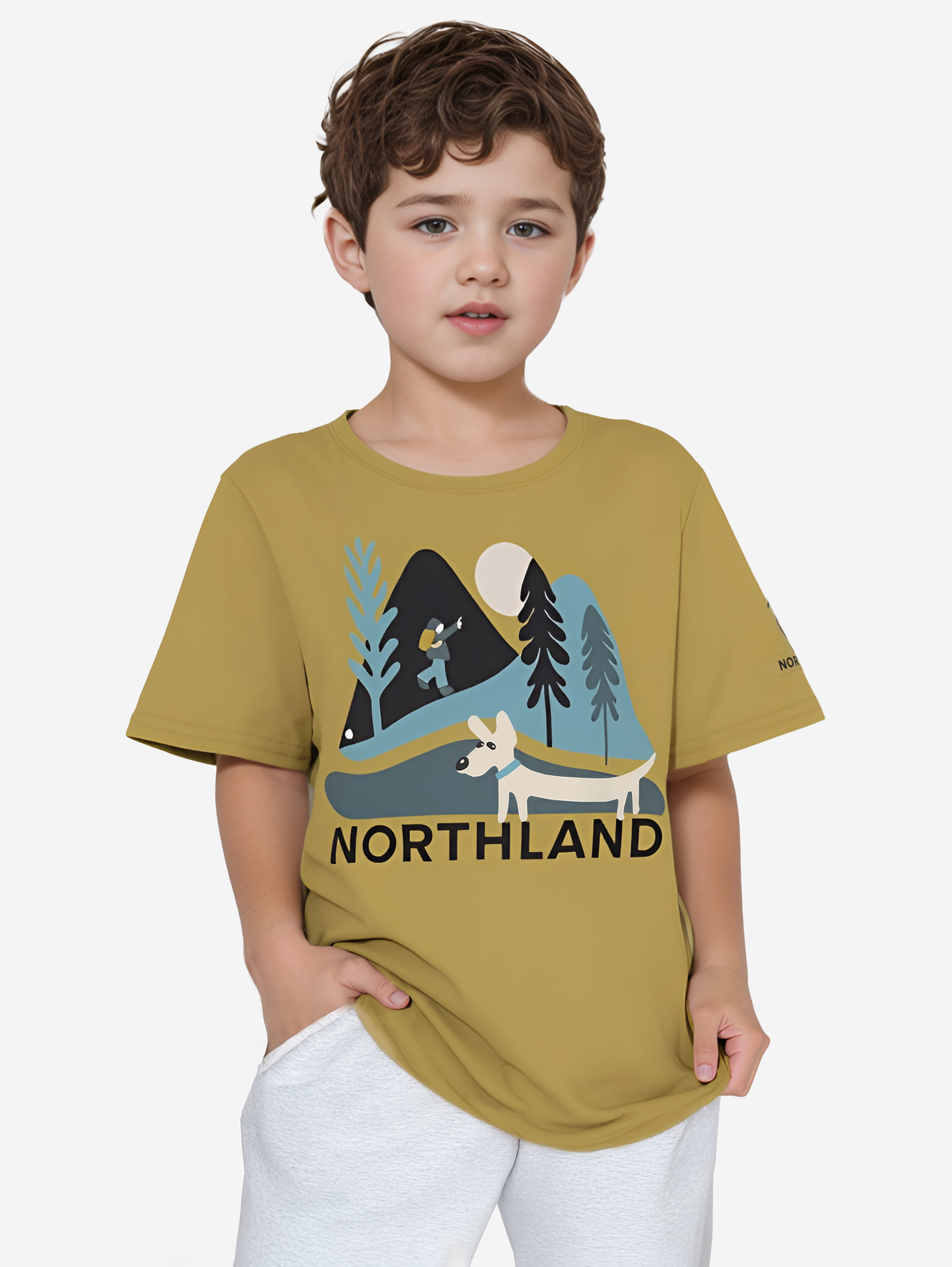 

Футболка для мальчиков Northland, Желтый