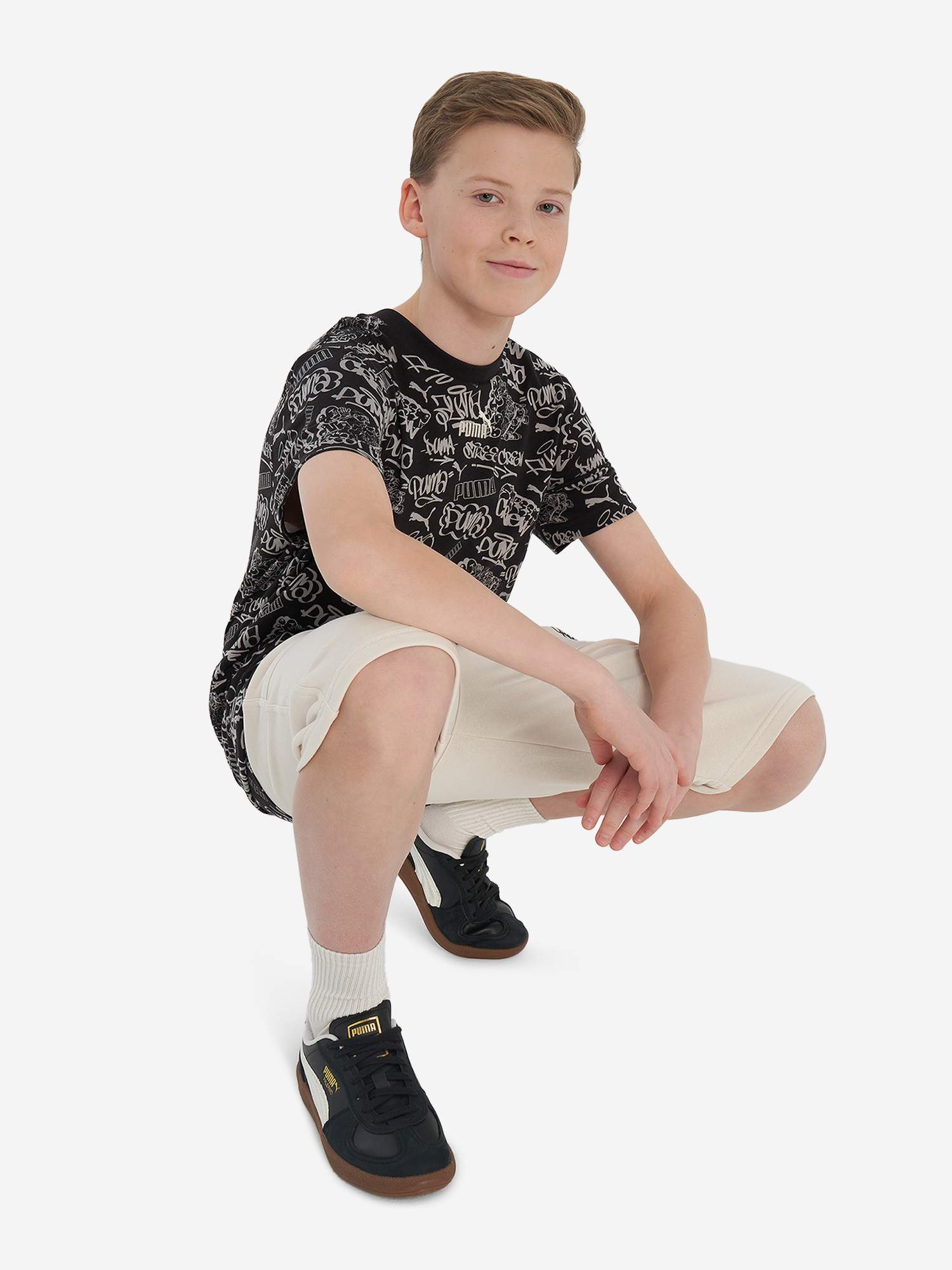Футболка для мальчиков PUMA Mid90 S, Черный 5
