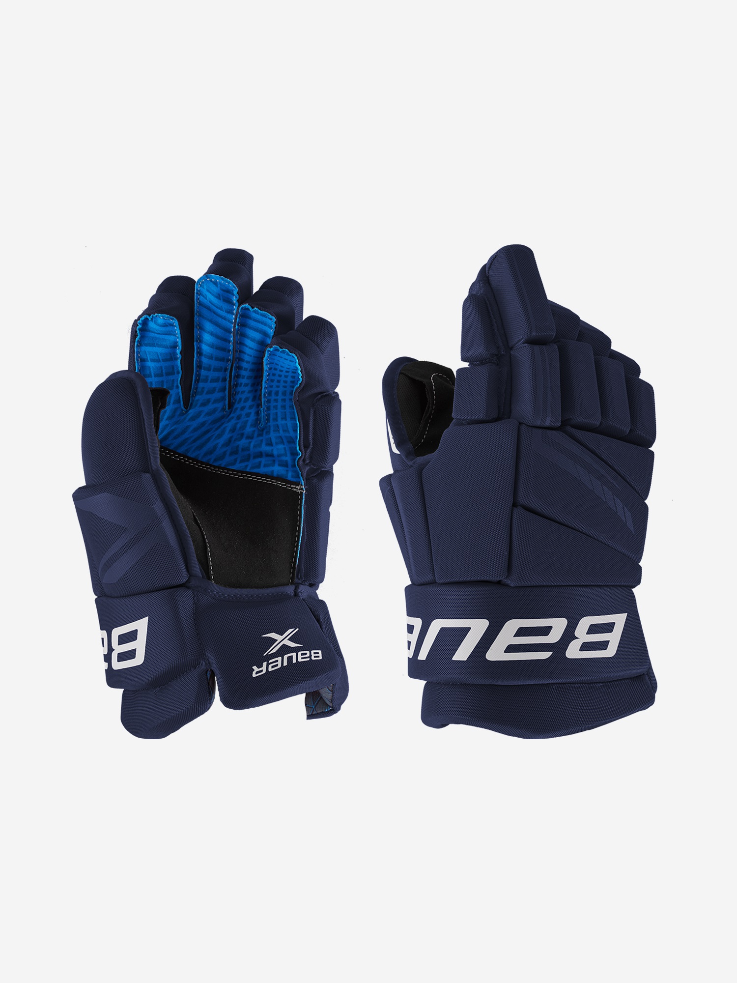 

Перчатки хоккейные Bauer X SR, Синий