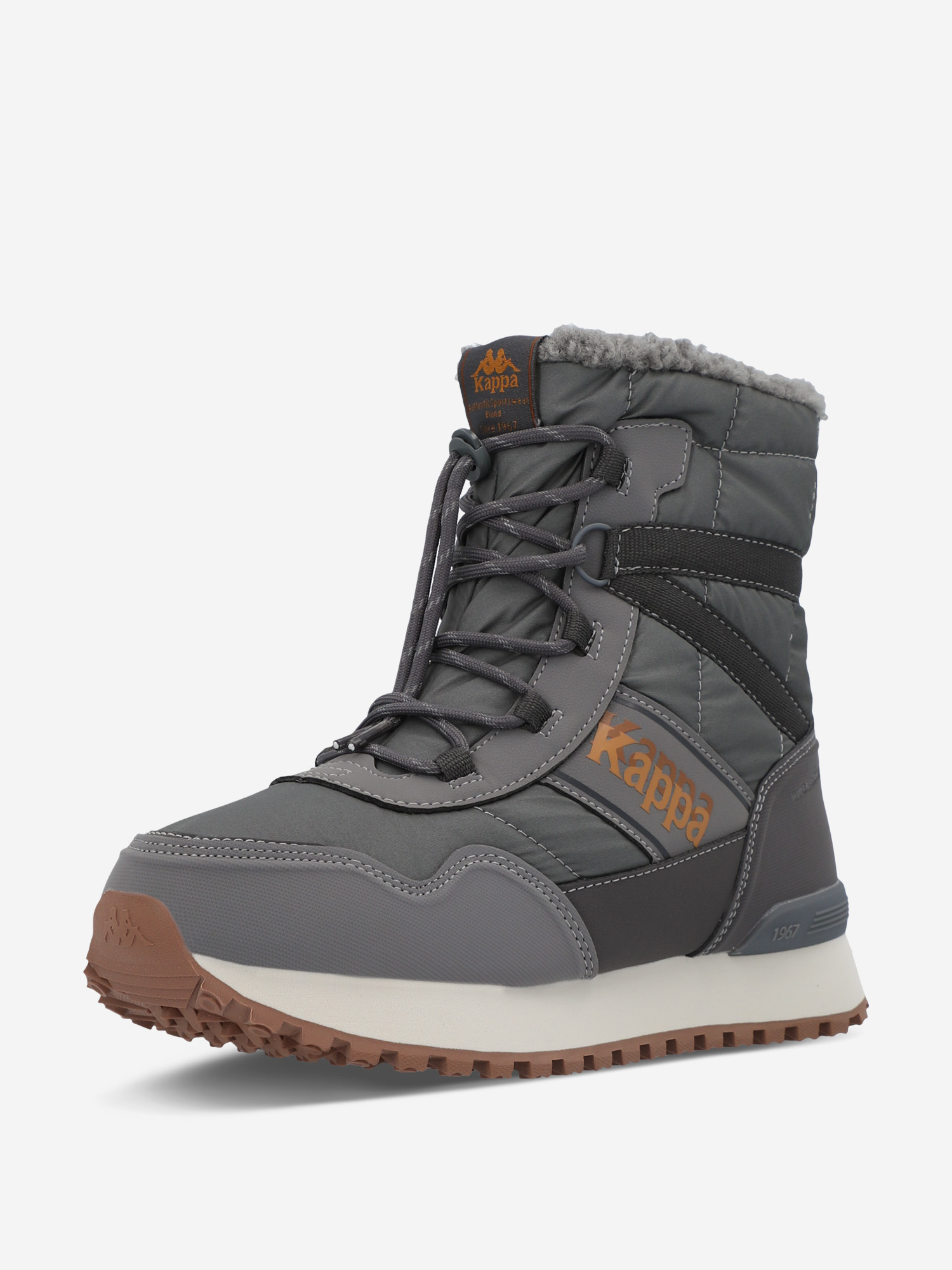 фото Сапоги утепленные для мальчиков kappa authentic jr high, серый
