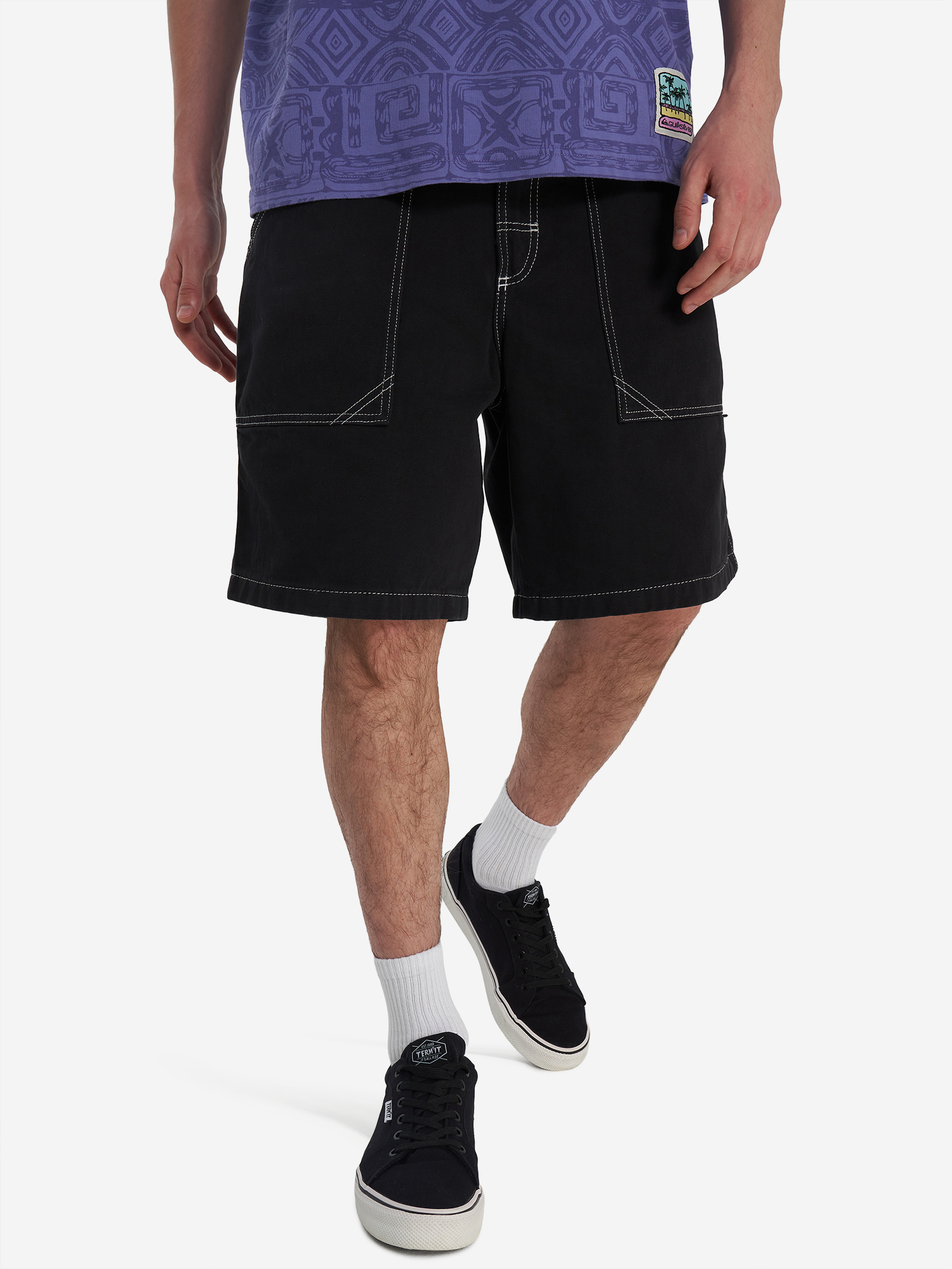 

Шорты мужские оверсайз Quiksilver Mercury Denim, Черный