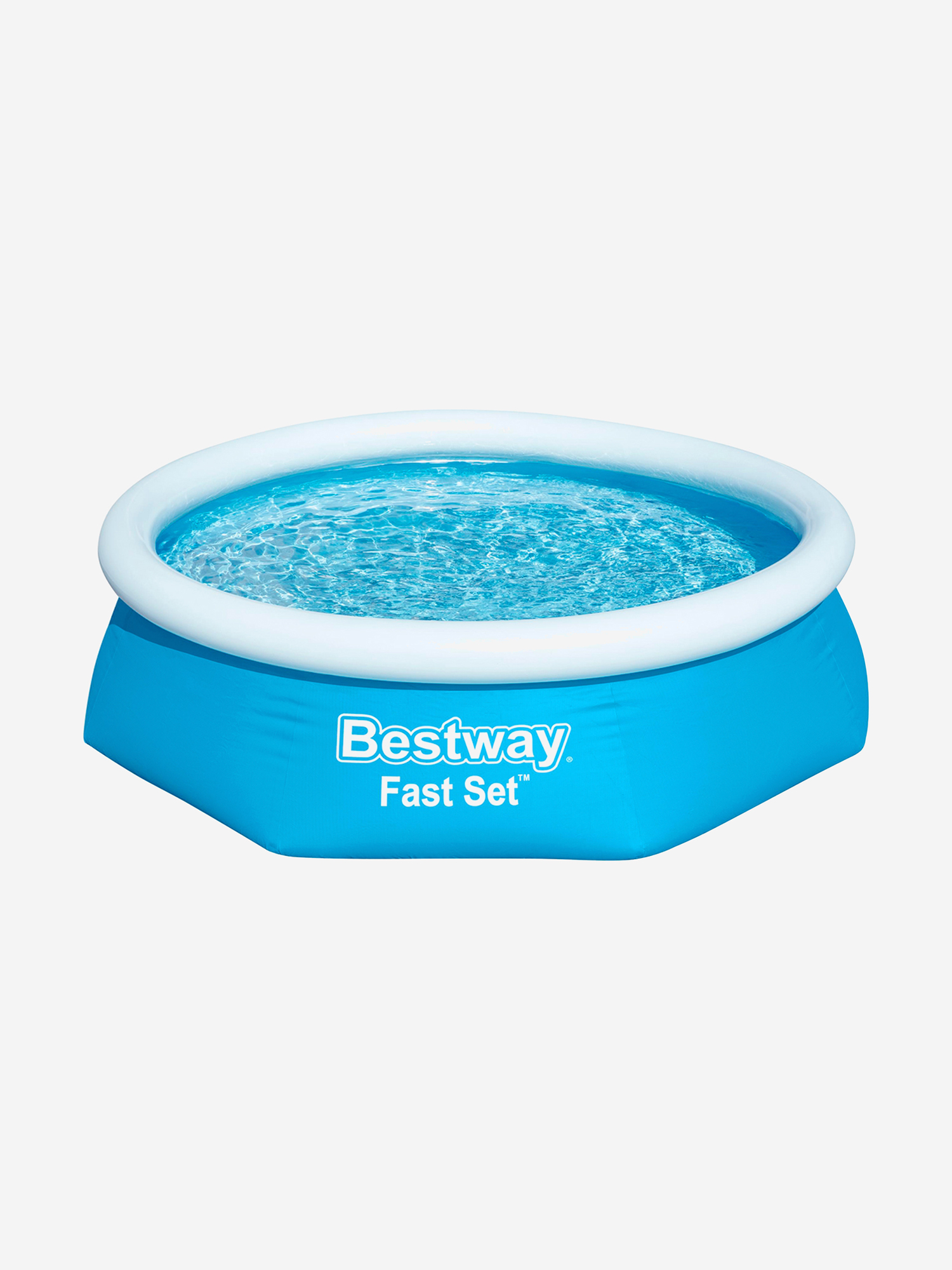 

Бассейн Bestway 57448 надувной Fast Set 244х61см, Голубой