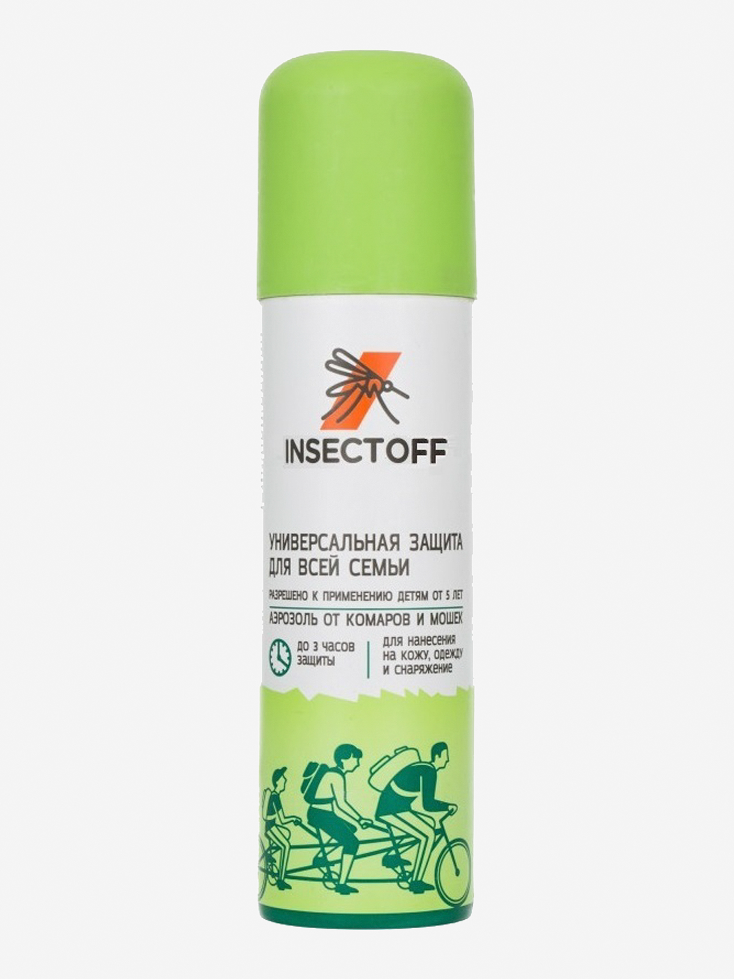 

Аэрозоль от комаров и мошек Insectoff, Зеленый