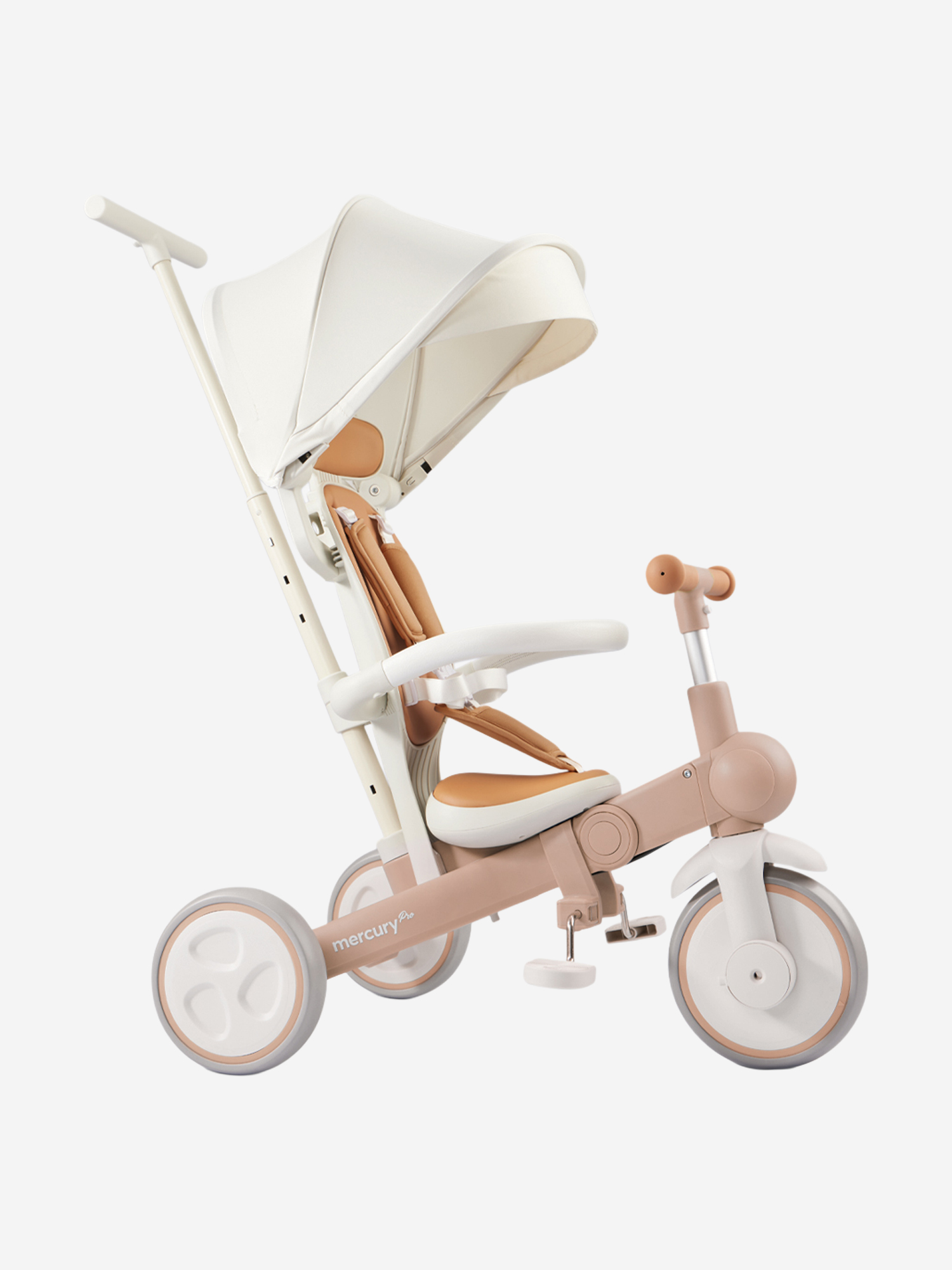 Изображение товара Трехколесный велосипед MERCURY PRO для малышей в бежевом цвете