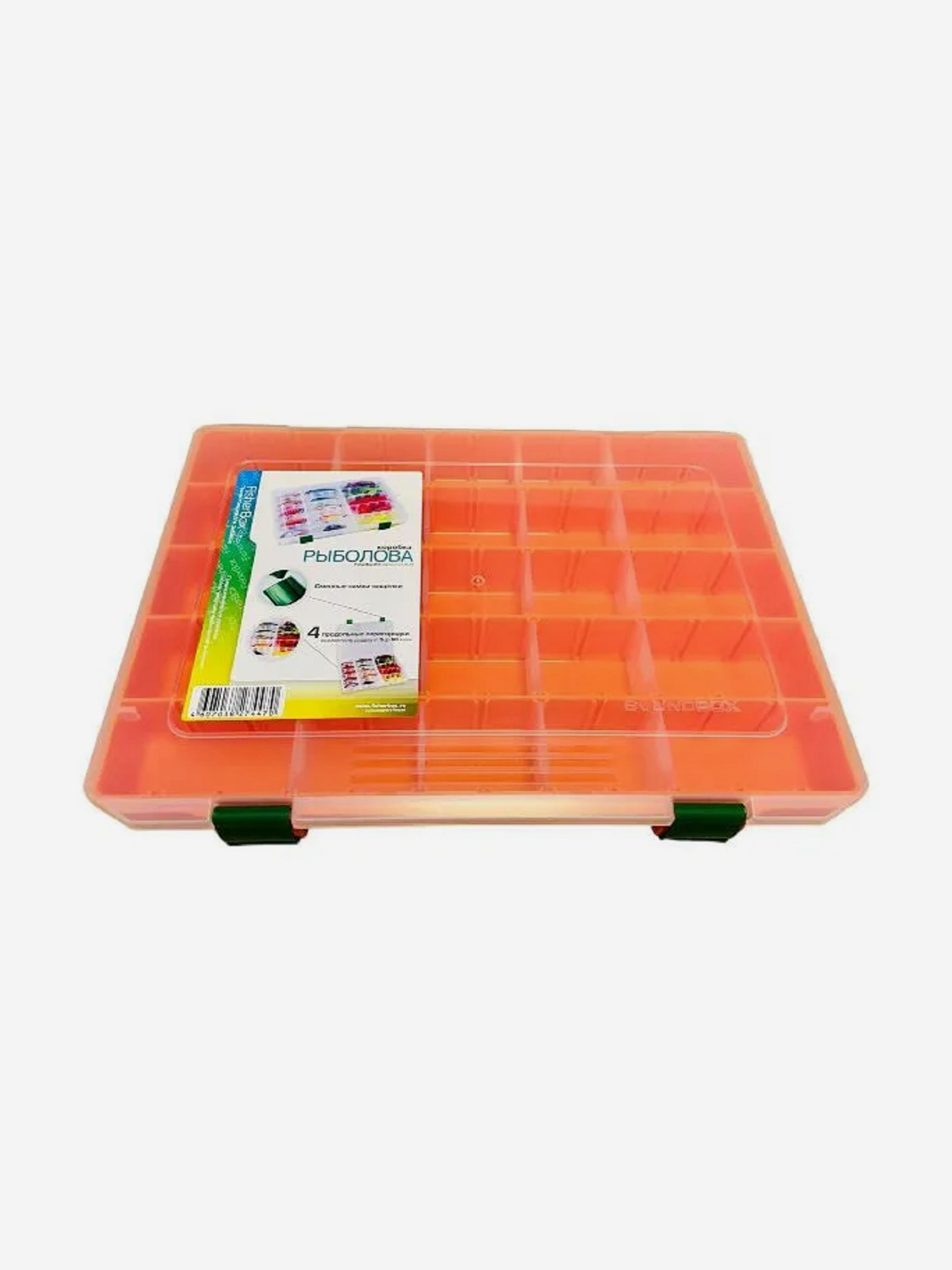 

Коробка рыболовная для приманок Fisherbox 310 (31x23x04 ) большая оранжевая, Оранжевый