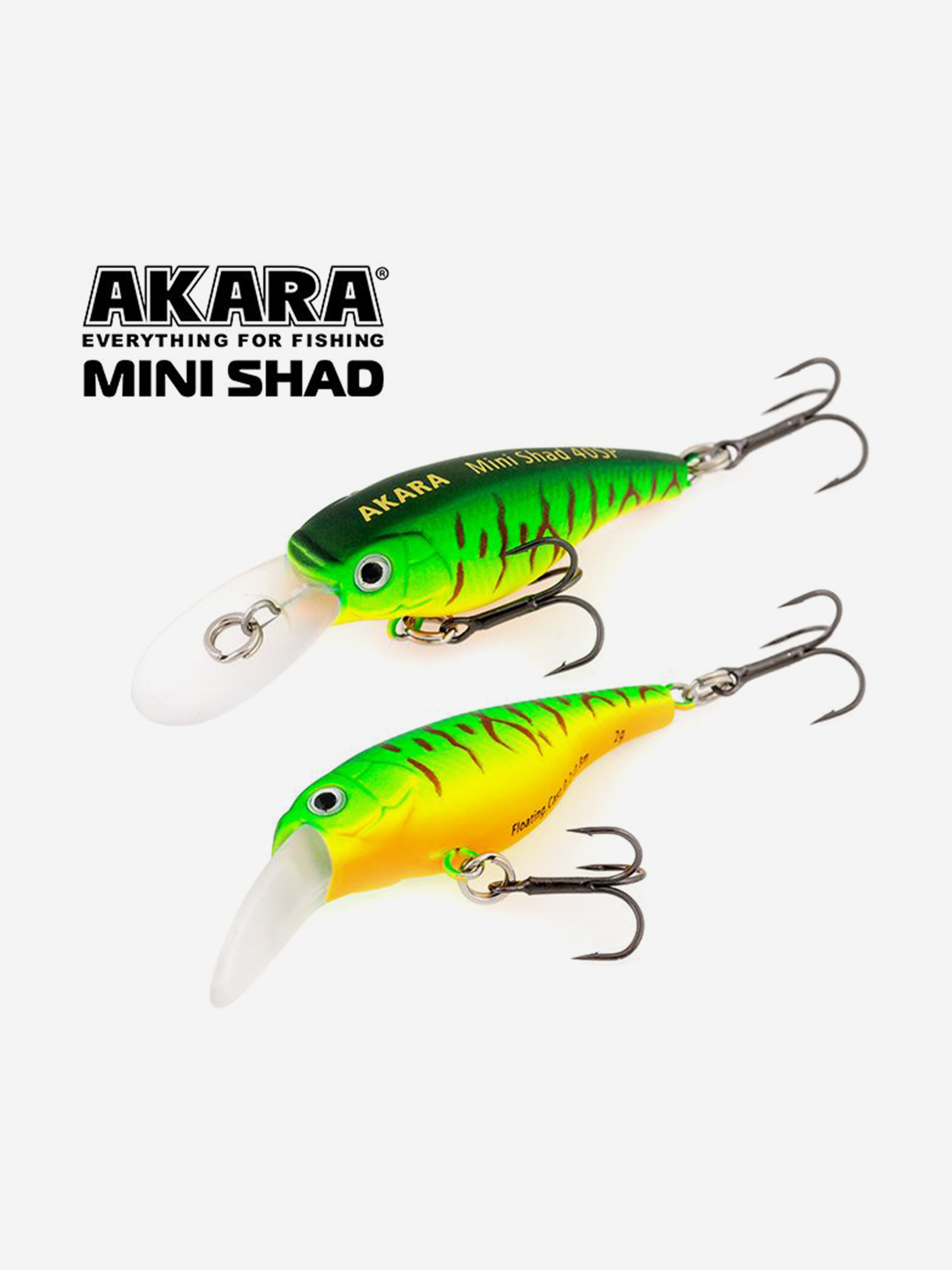 Изображение товара Воблер Akara Mini Shad 40SP суспендер на окуня, голавля, форель 2,5гр A7