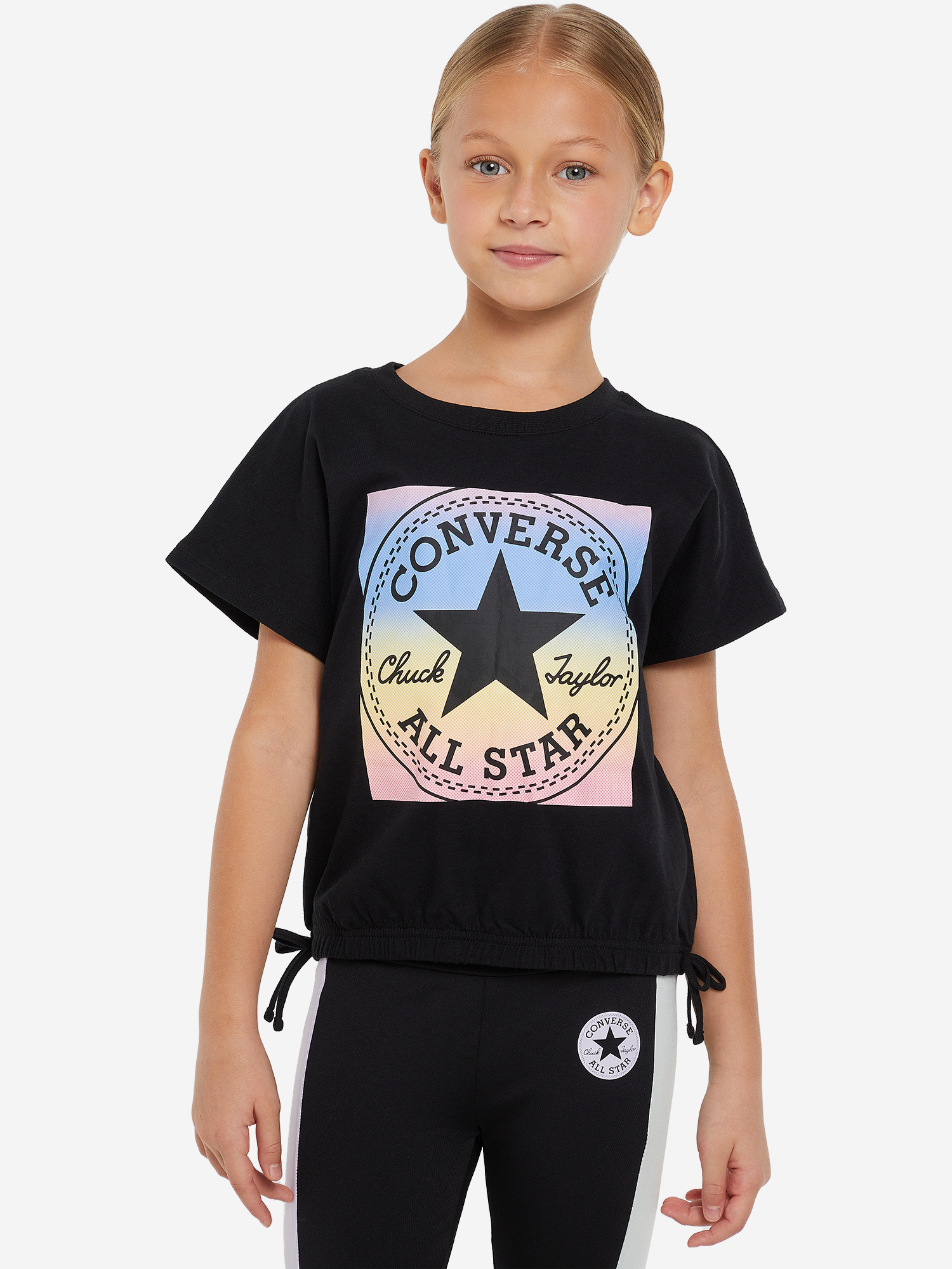 

Футболка для девочек Converse Chuck Patch, Черный