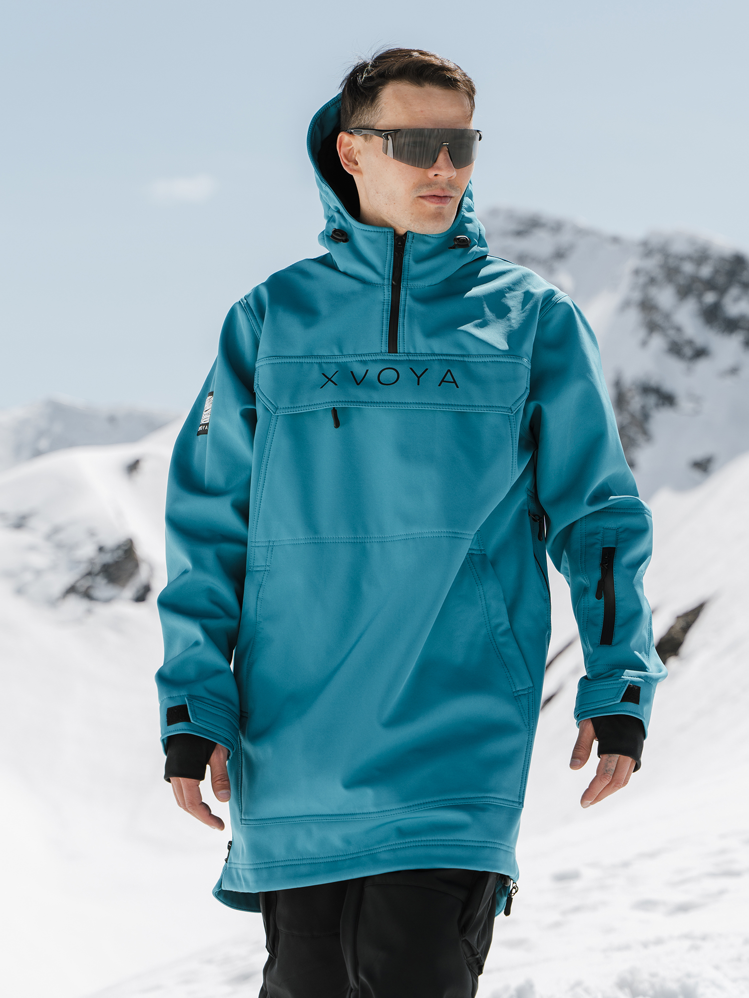 Изображение товара Анорак мужской XVOYA BASE Лазурный для активного отдыха