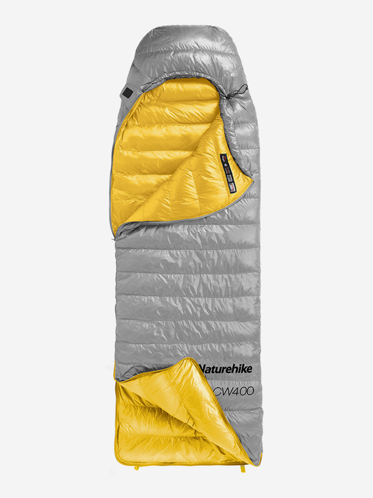 Изображение товара Спальный мешок Naturehike Cicada Wing CW700 CNK2450WS048 утиный пух серый L Изображение товара Спальный мешок Naturehike Cicada Wing CW700 CNK2450WS048 утиный пух серый L