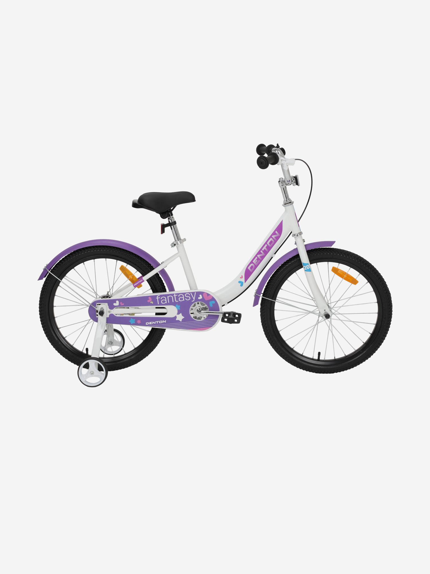 Изображение товара Детский велосипед Denton Fantasy 20 для девочек с боковыми колесами