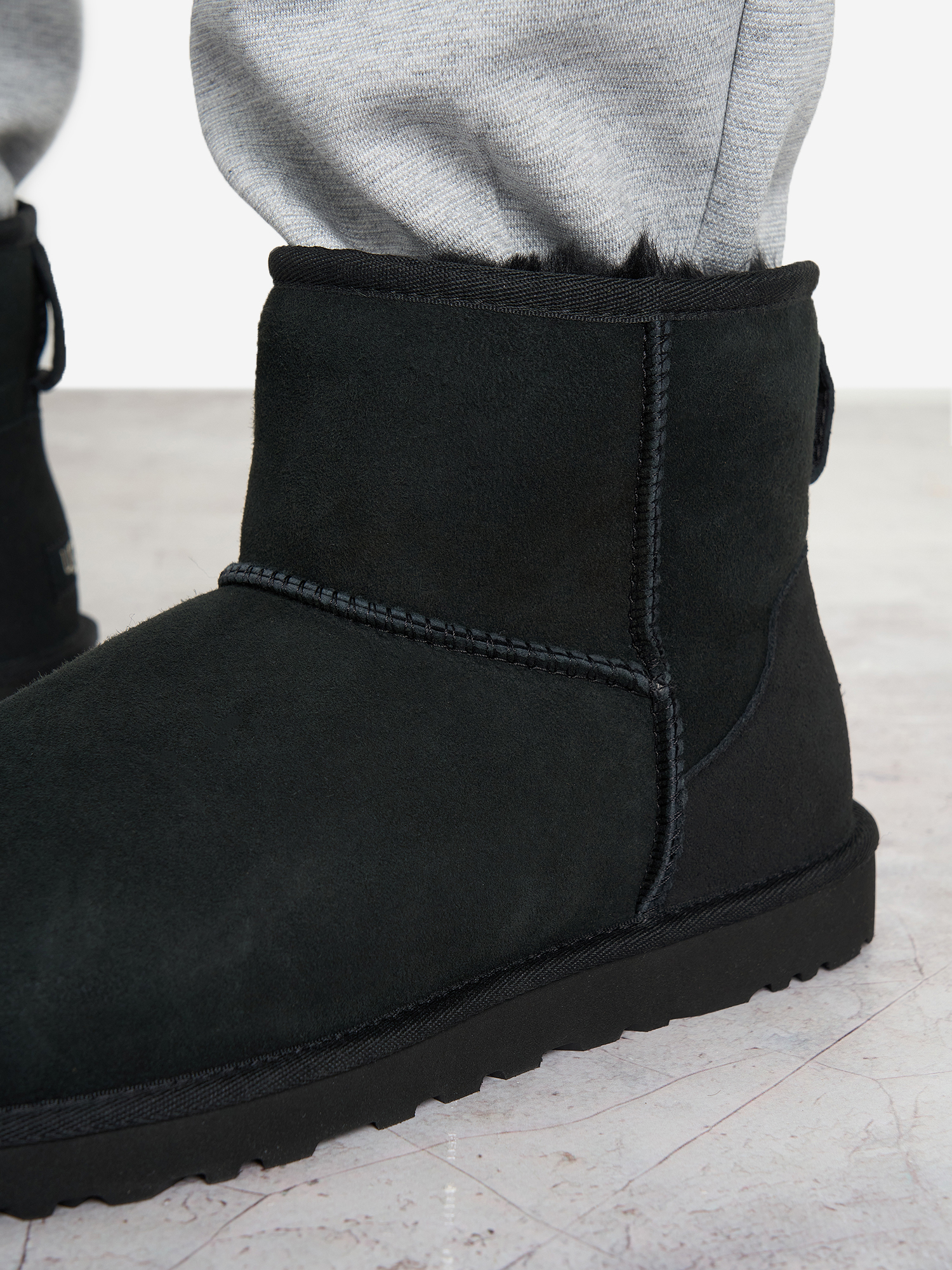 фото Угги мужские ugg classic mini, черный