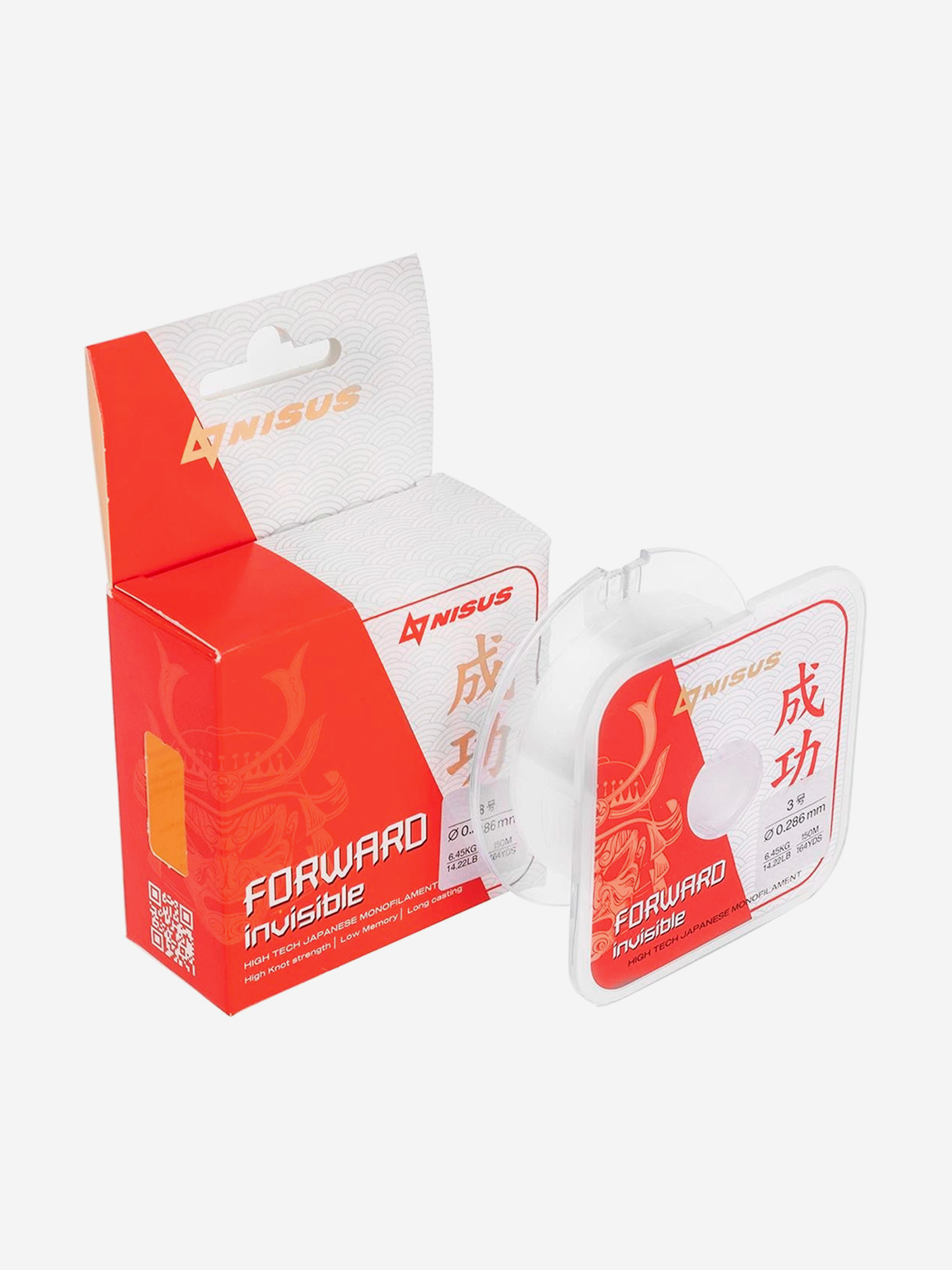 

Леска для рыбалки Nisus FORWARD Invisible Nylon 0,286мм, 150м, 6,45кг, прозрачный, Серый
