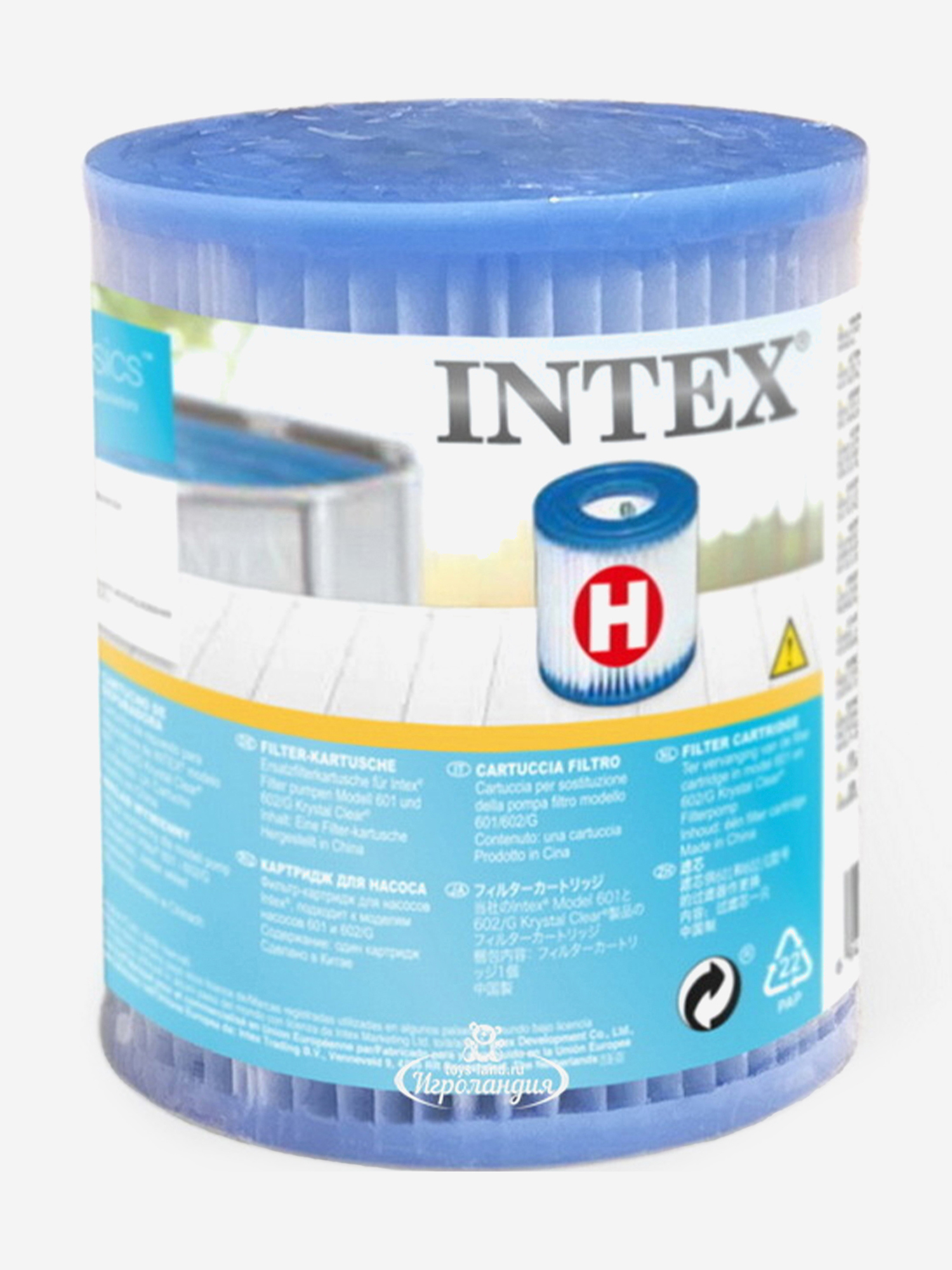 

Картридж Intex 29007 сменный класса (H) для фильтр-насоса 26602, Белый