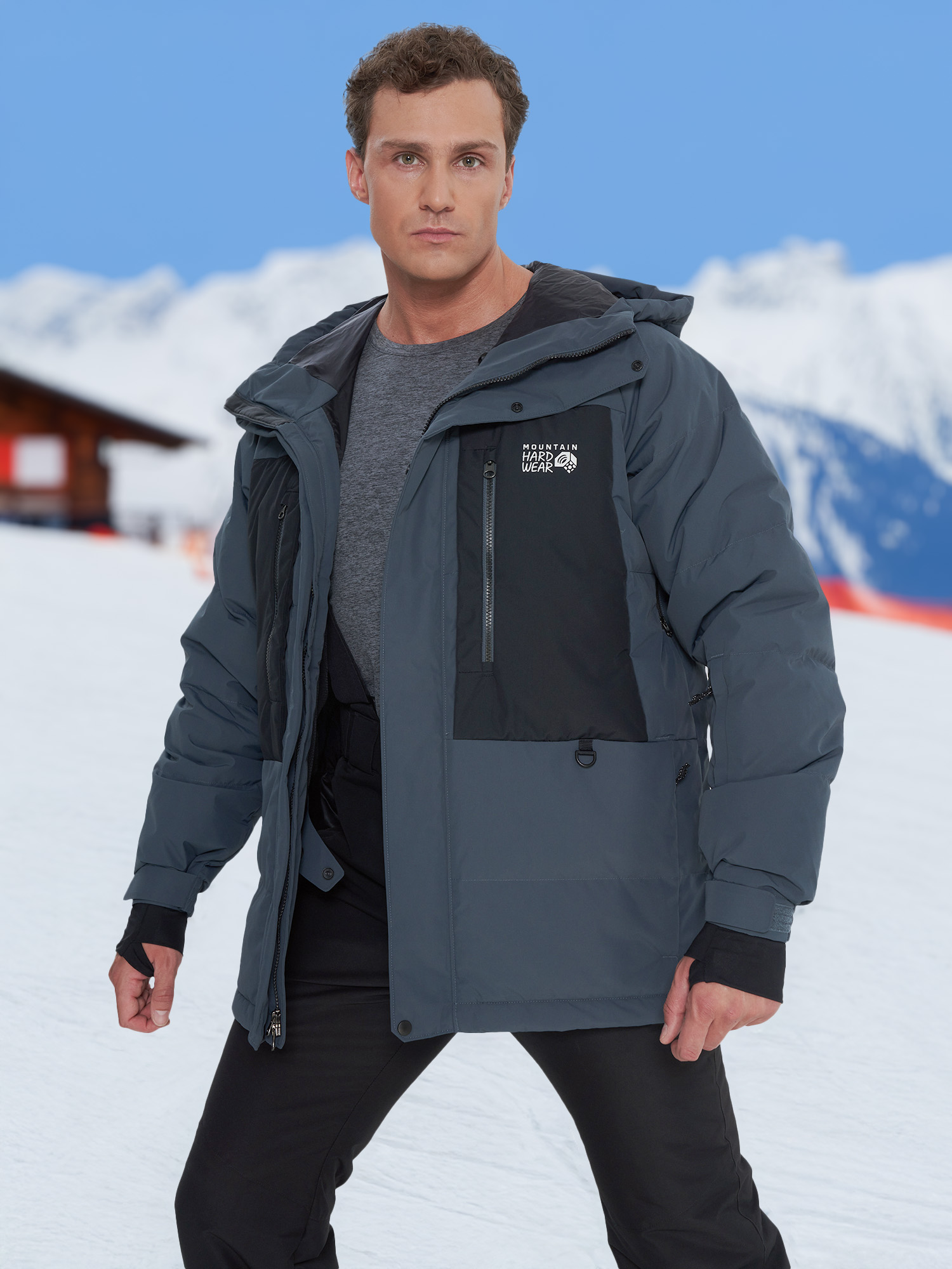 

Пуховик мужской Mountain Hardwear First Tracks, Синий