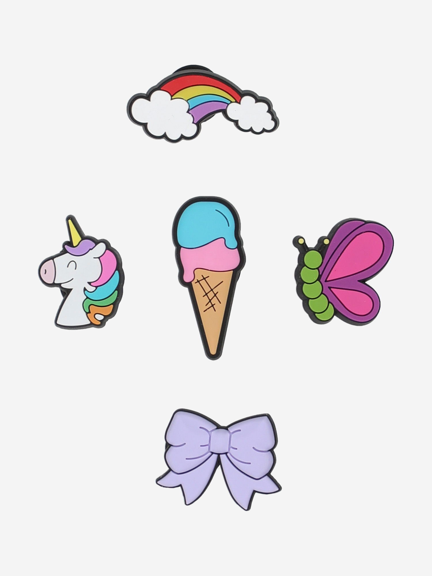 

Украшение для обуви Crocs Young Girl Cartoons 5 Pack, Мультицвет