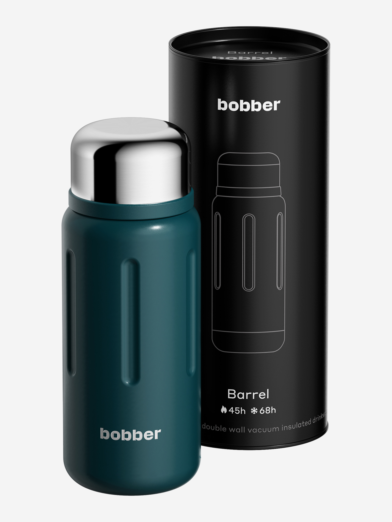 Изображение товара Термос вакуумный BOBBER Barrel 1.36л широкое горло тепло до 45 часов сталь