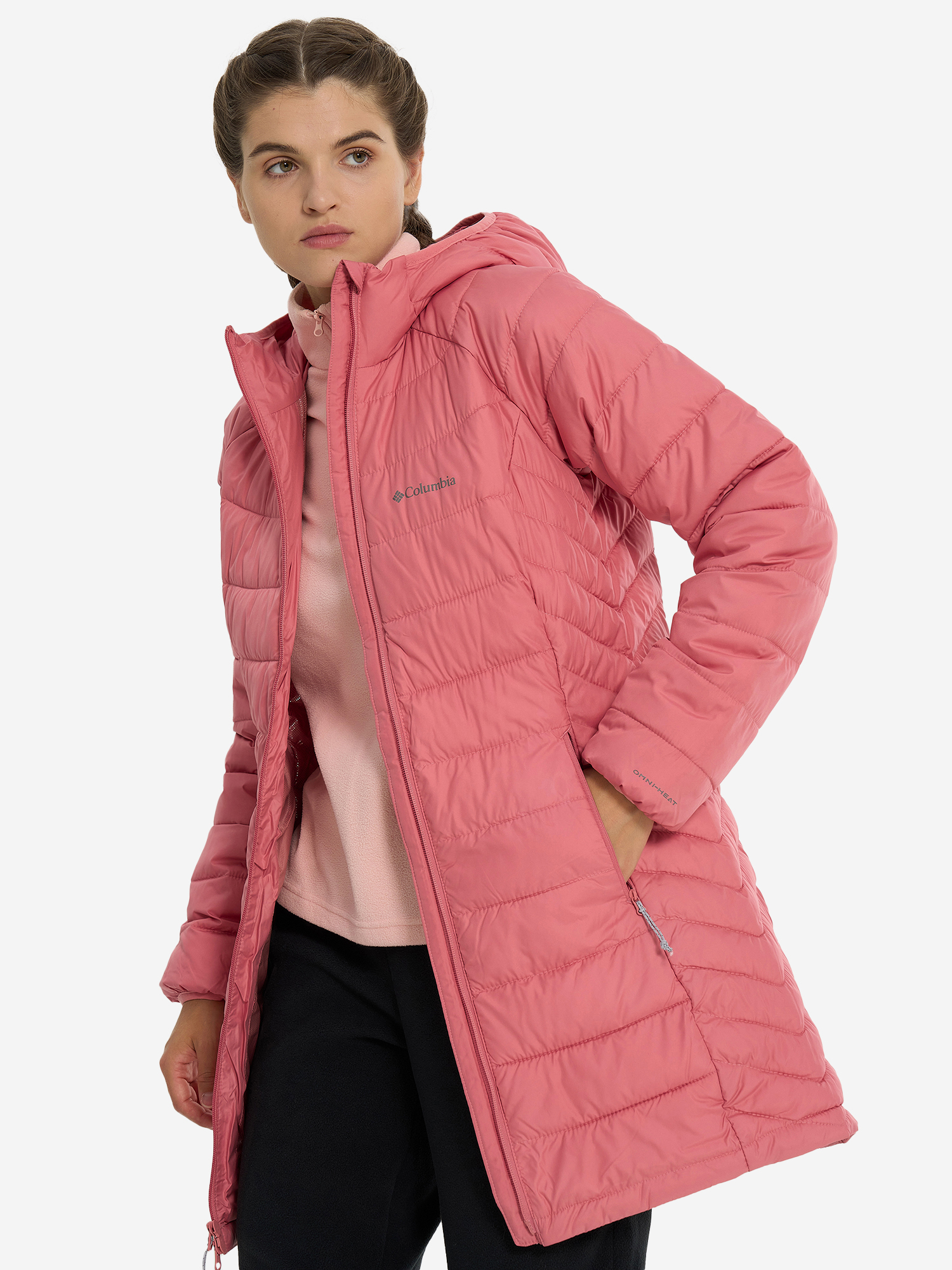 Куртка утепленная женская Columbia Powder Lite II Mid Jacket, Розовый 2089371CLB-629, размер 44 - фото 2