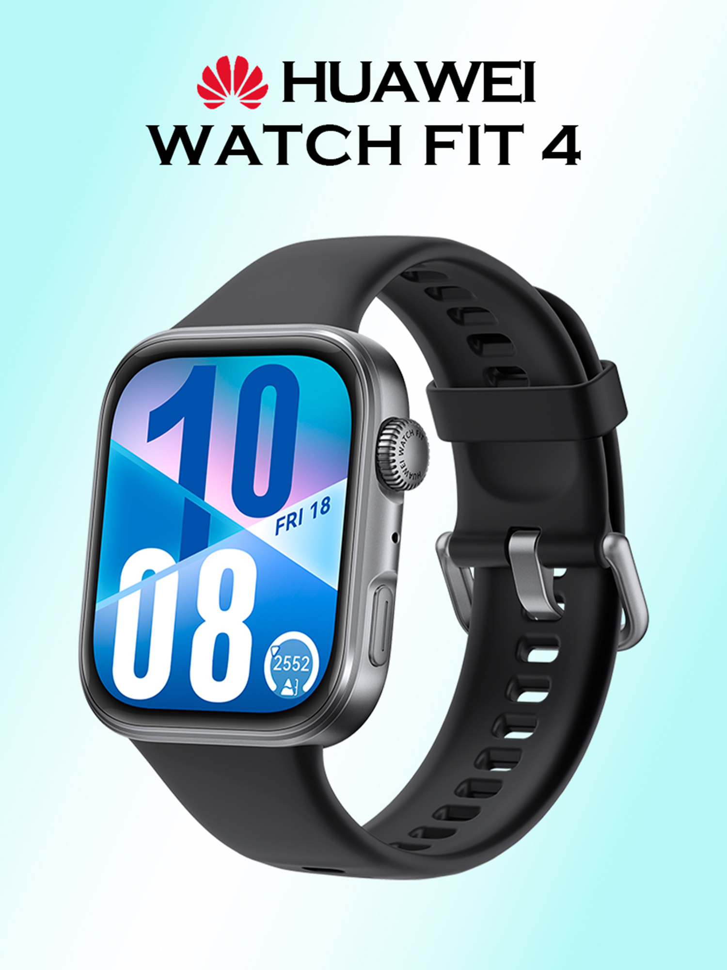 

Умные часы HUAWEI Watch Fit 4, черные, Черный