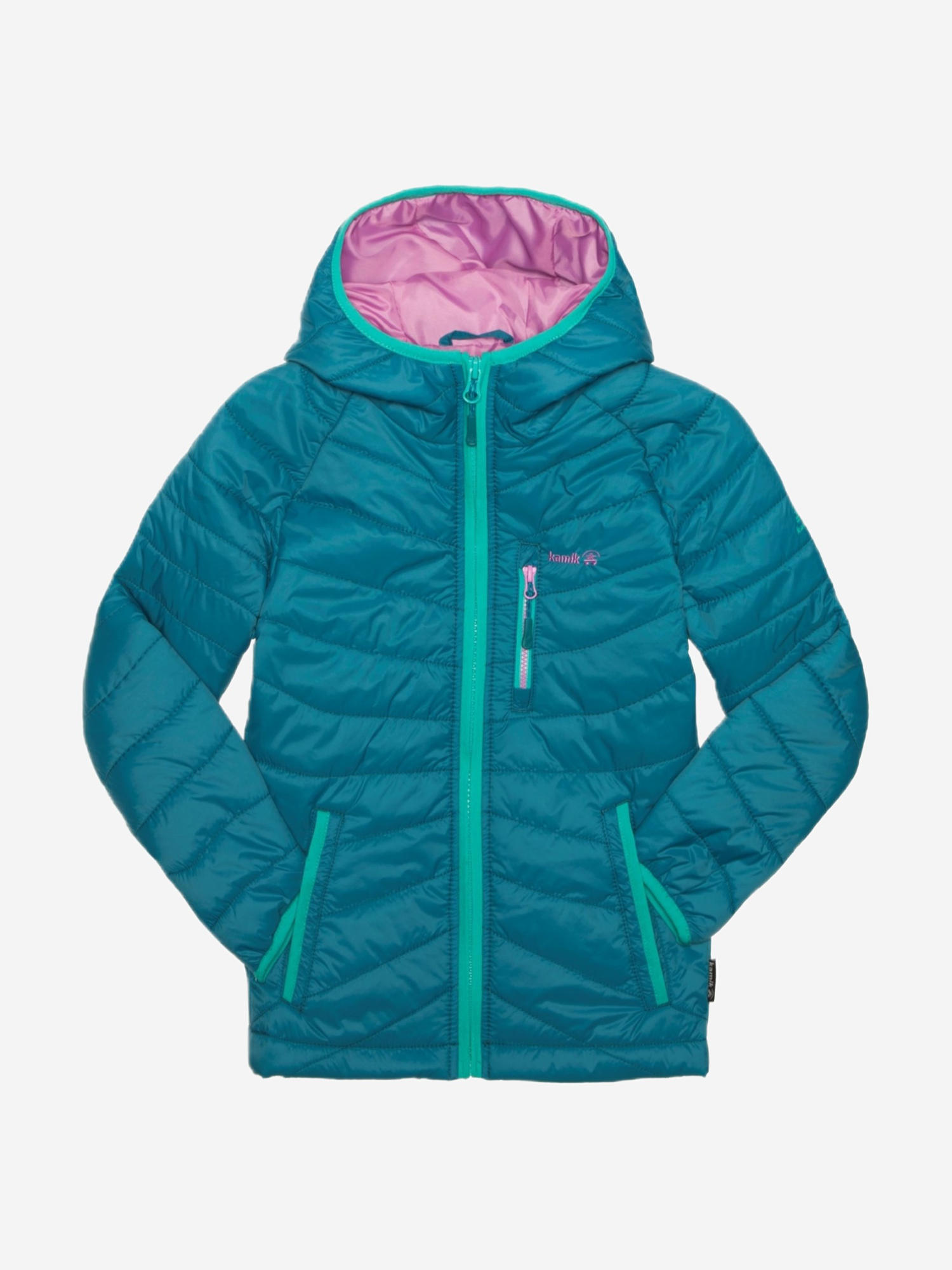 Куртка для девочек KAMIK, Голубой пальто утепленное для девочек kamik синий