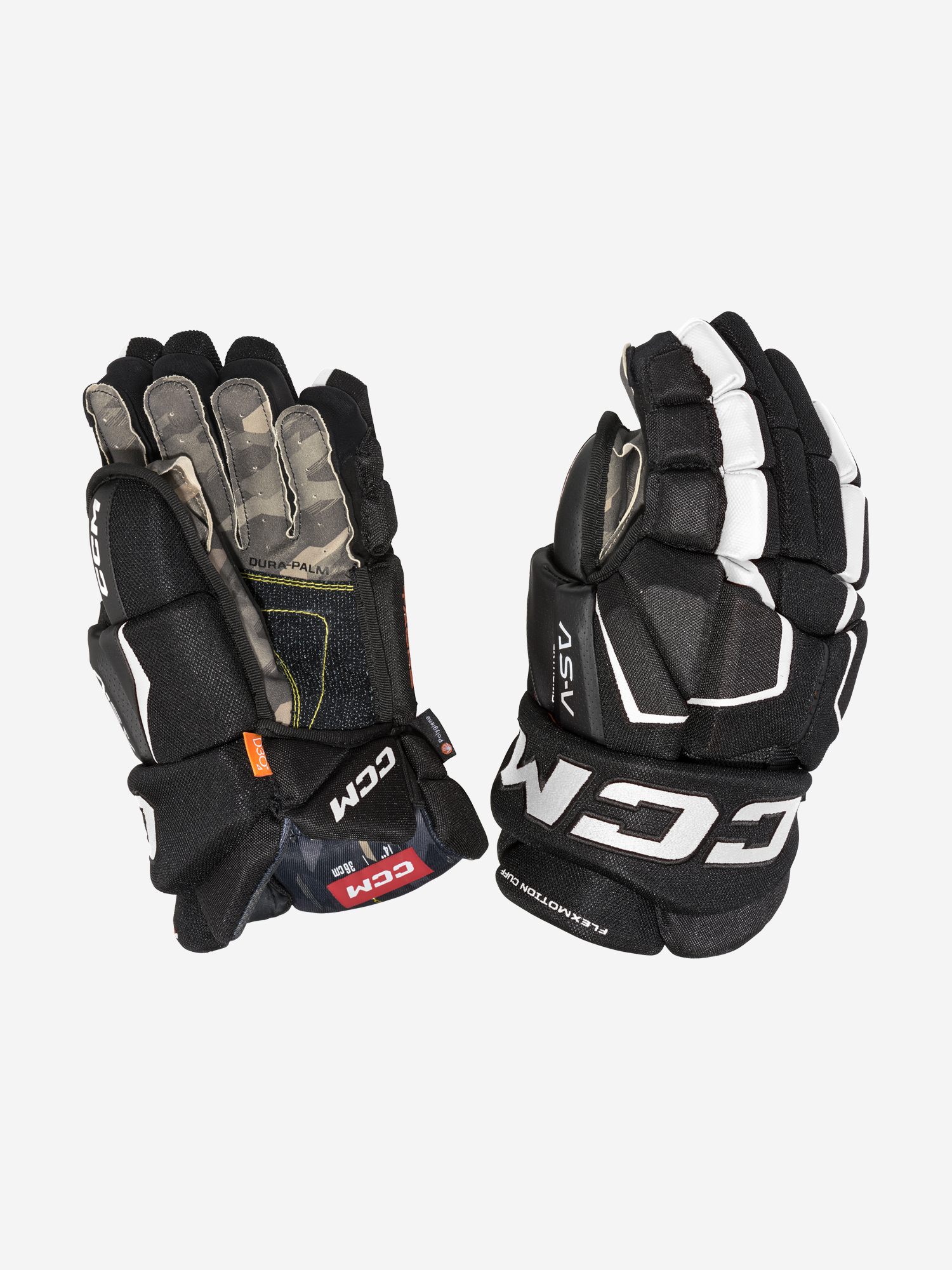   Спортмастер Перчатки хоккейные CCM AS-V SR, Черный