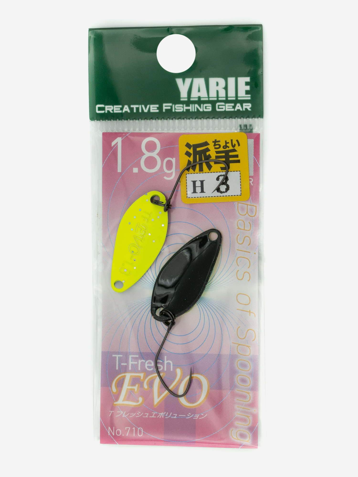 

Блесна YARIE №710 T-FRESH EVO 1.8гр цвет H3, Мультицвет