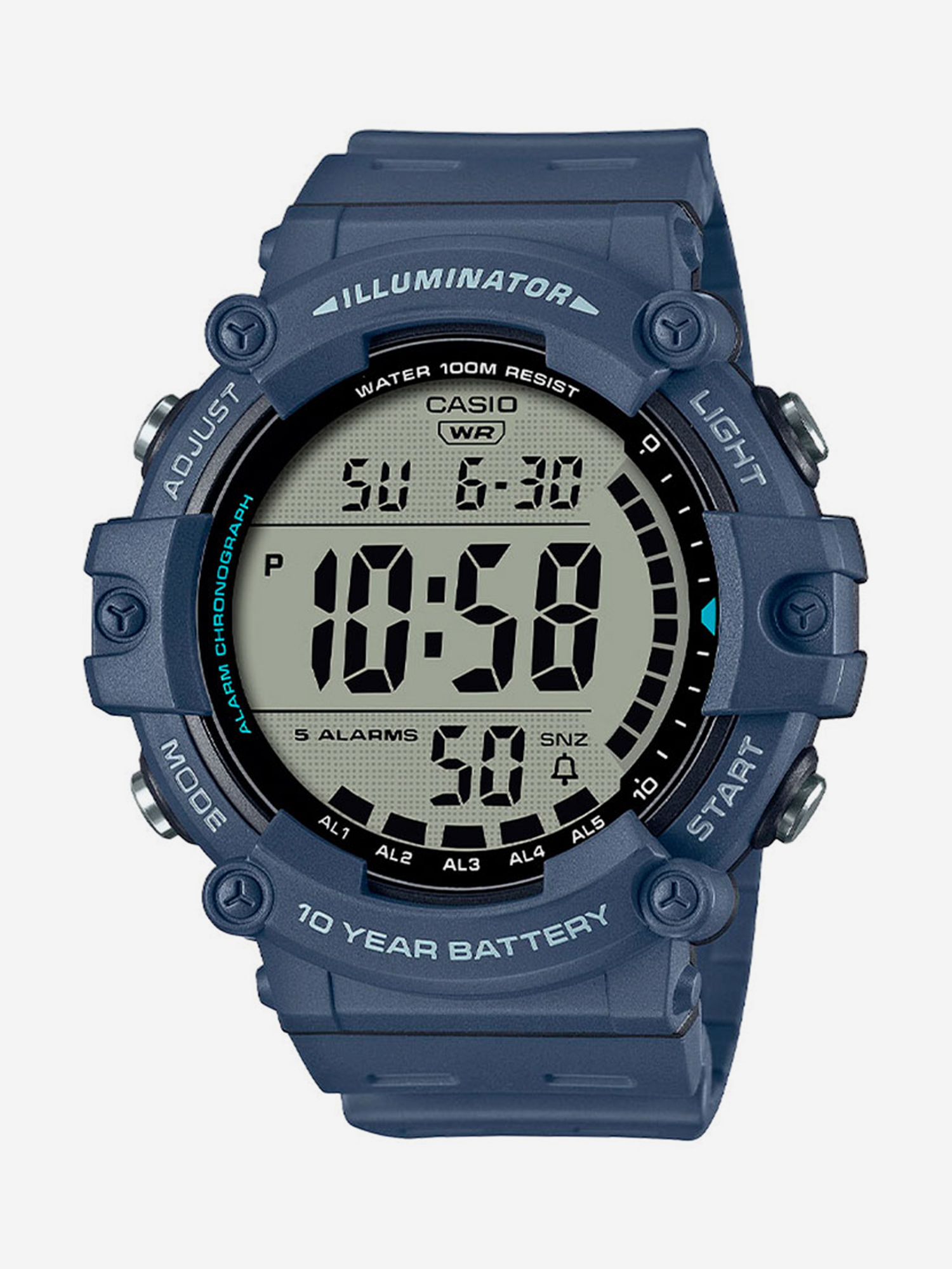 Изображение товара Спортивные часы Casio AE-1500WHVGDGC0D-2A с LED-дисплеем