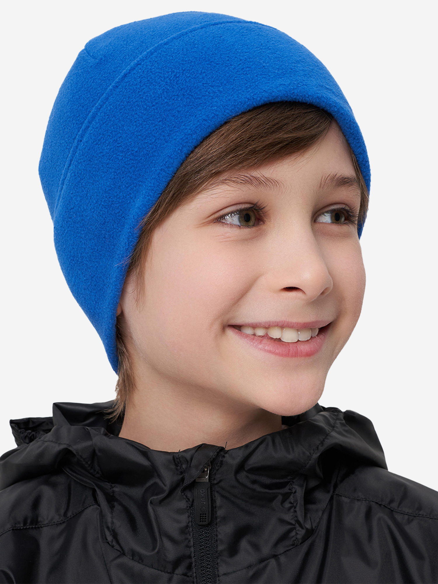 Изображение товара Флисовая шапка Королевский синий для детей и взрослых демисезонная