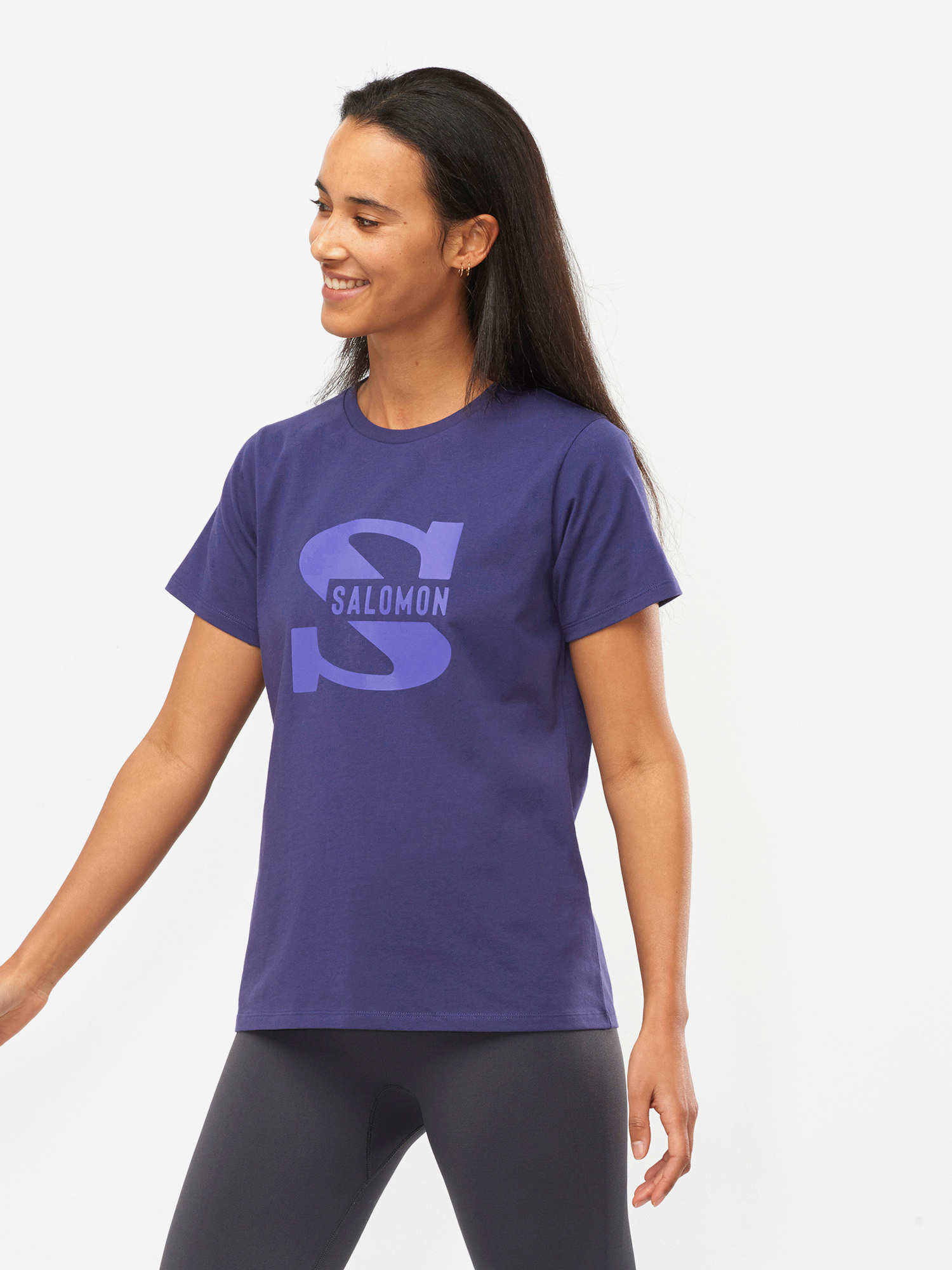 

Футболка женская Salomon Outlife Big Logo, Синий