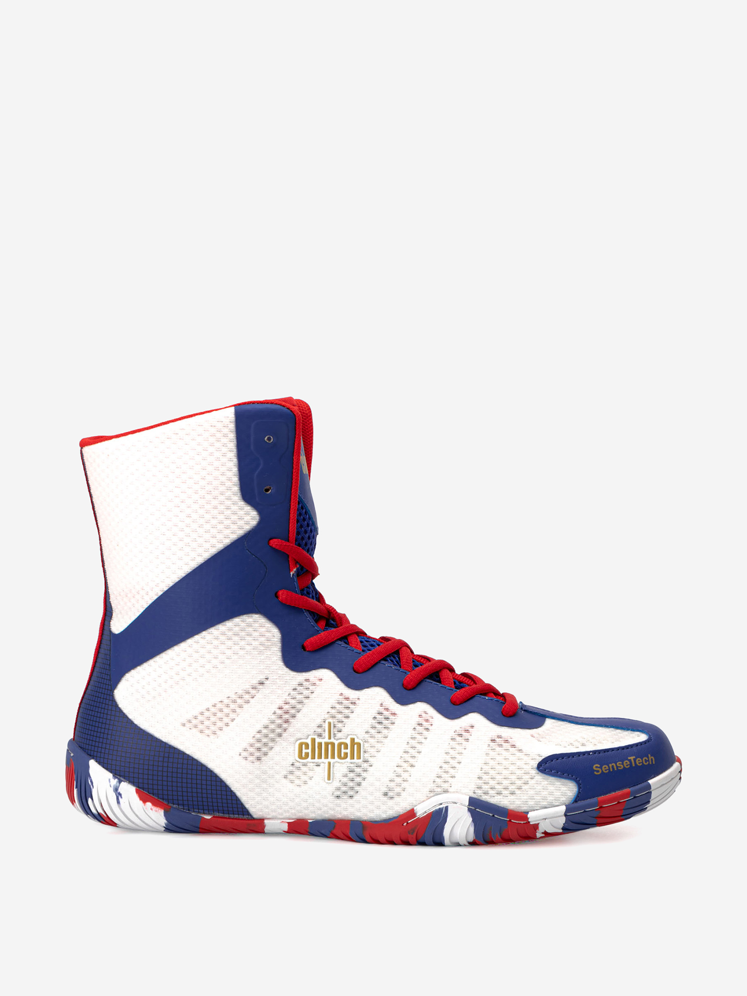 Изображение товара Боксерки Clinch Speed Pro Russian Team бело-сине-красные