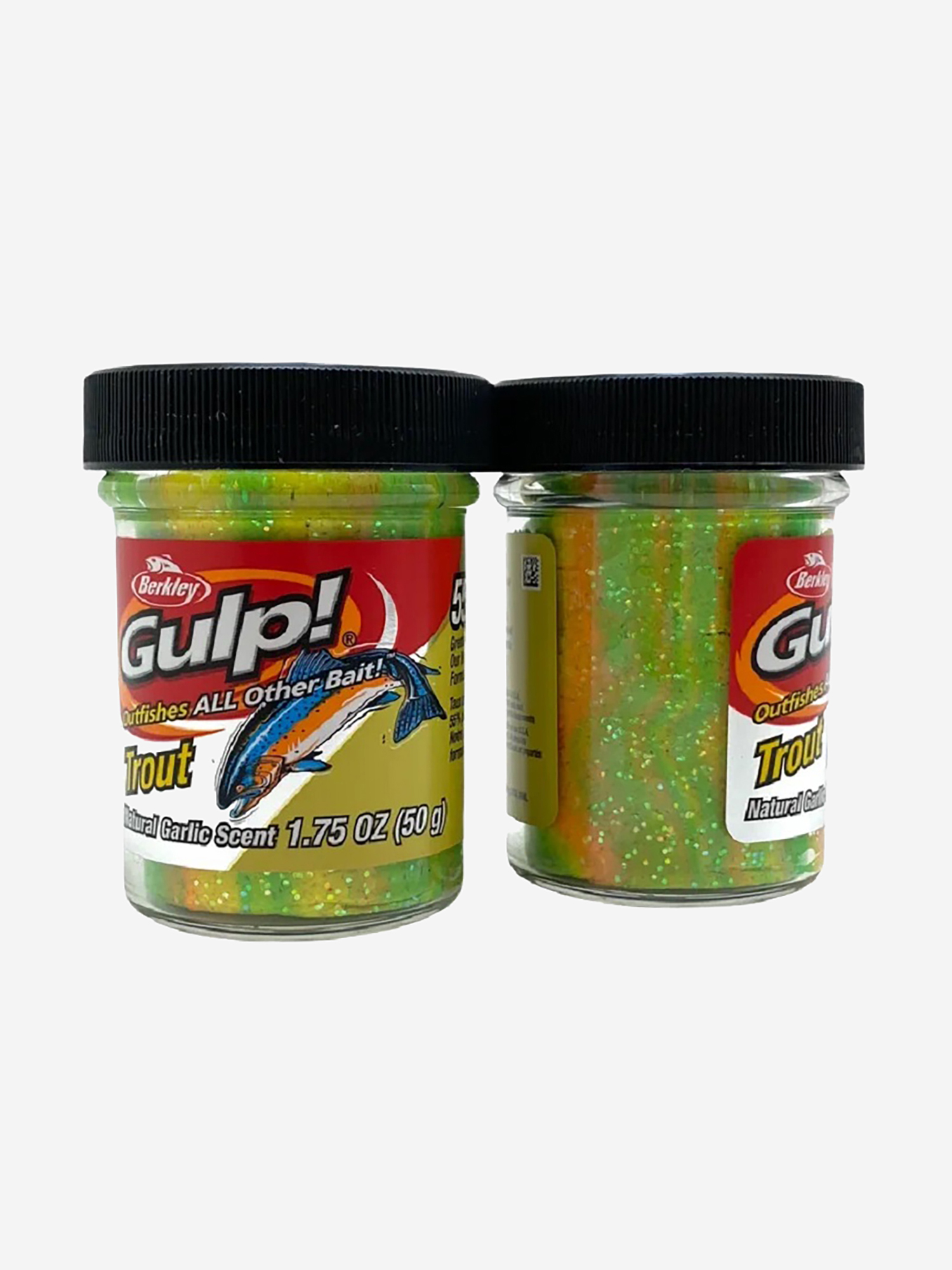 

Паста форелевая Berkley Gulp! Dough Natural Scent Garlic - Rainbow Candy/ Чеснок - Леденец 50gr, Зеленый