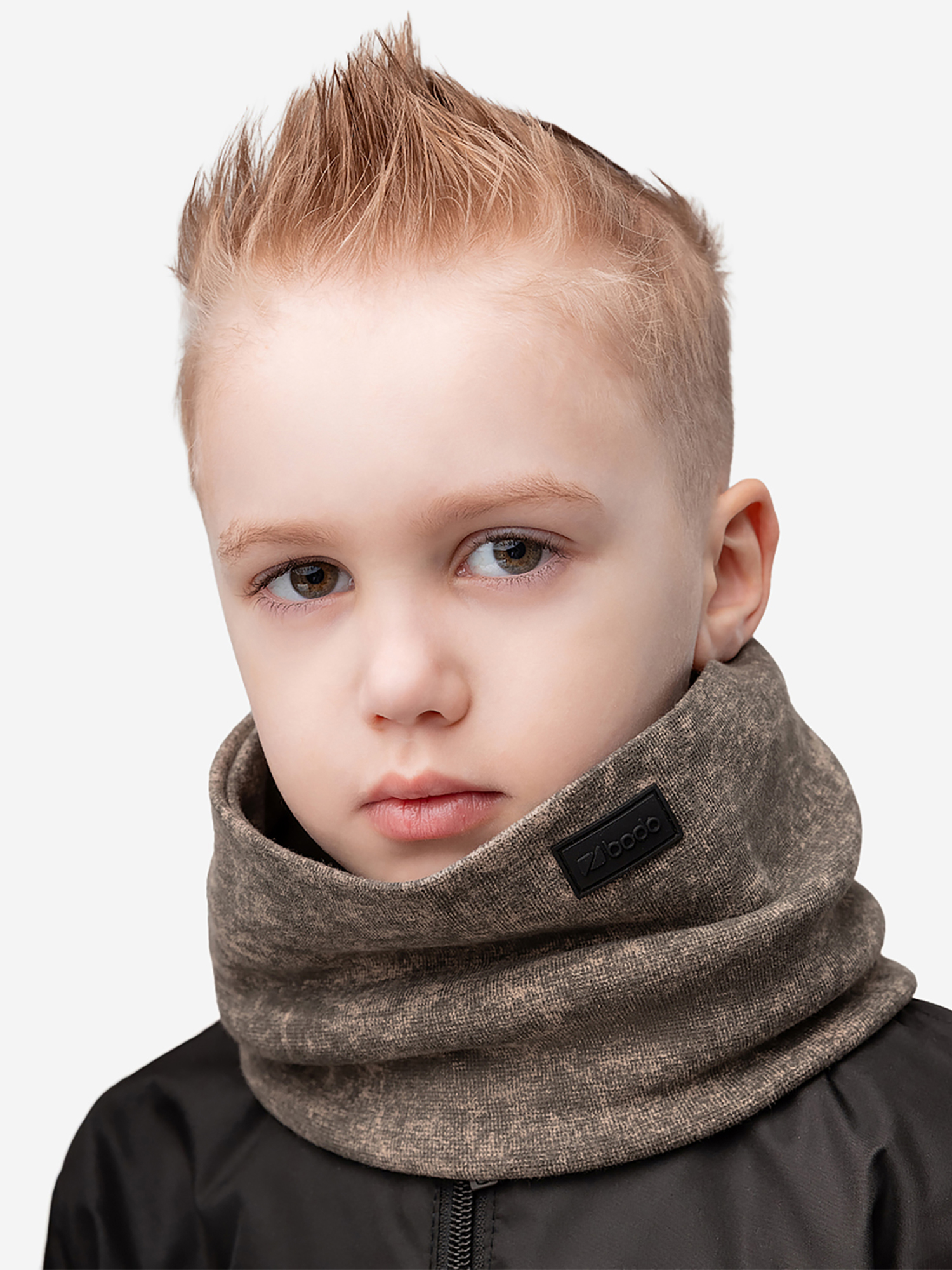 Изображение товара Шарф bodo снуд светлый хаки для зимы и демисезона активный стиль