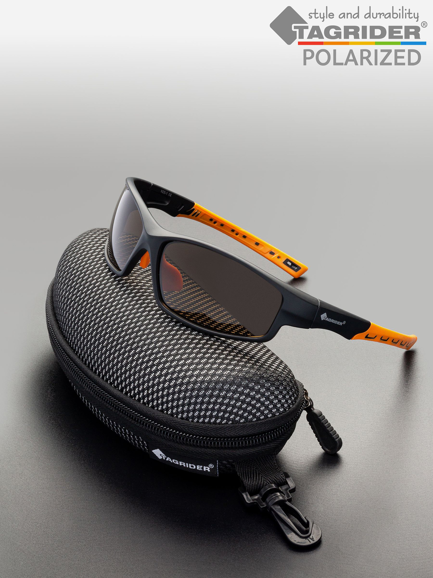 Изображение товара Поляризационные солнцезащитные очки Tagrider для рыбалки антиблики в чехле N25-1 Brown