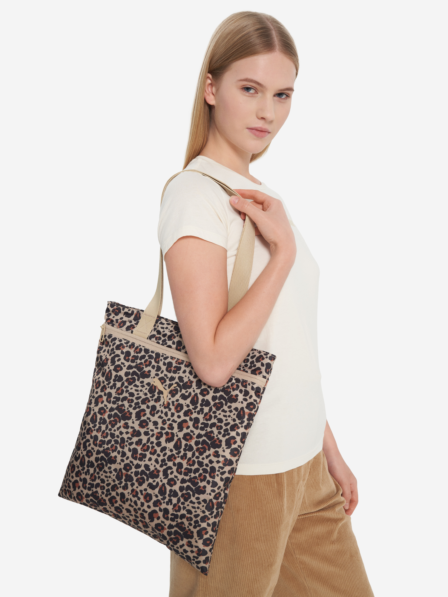 

Сумка-шоппер женская PUMA Pop, Бежевый