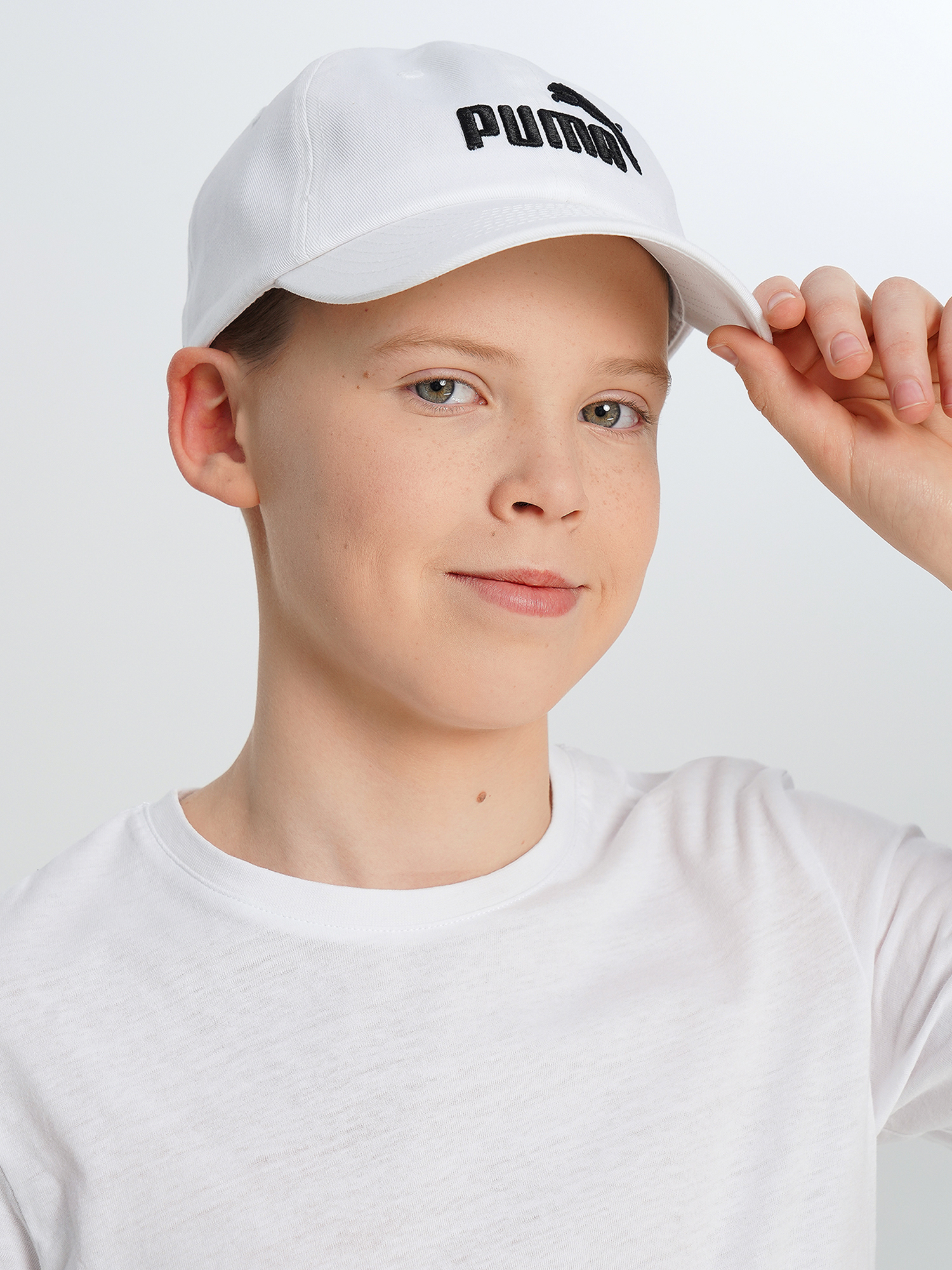 Изображение товара Бейсболка для мальчиков PUMA из 100 хлопка с изогнутым козырьком лето