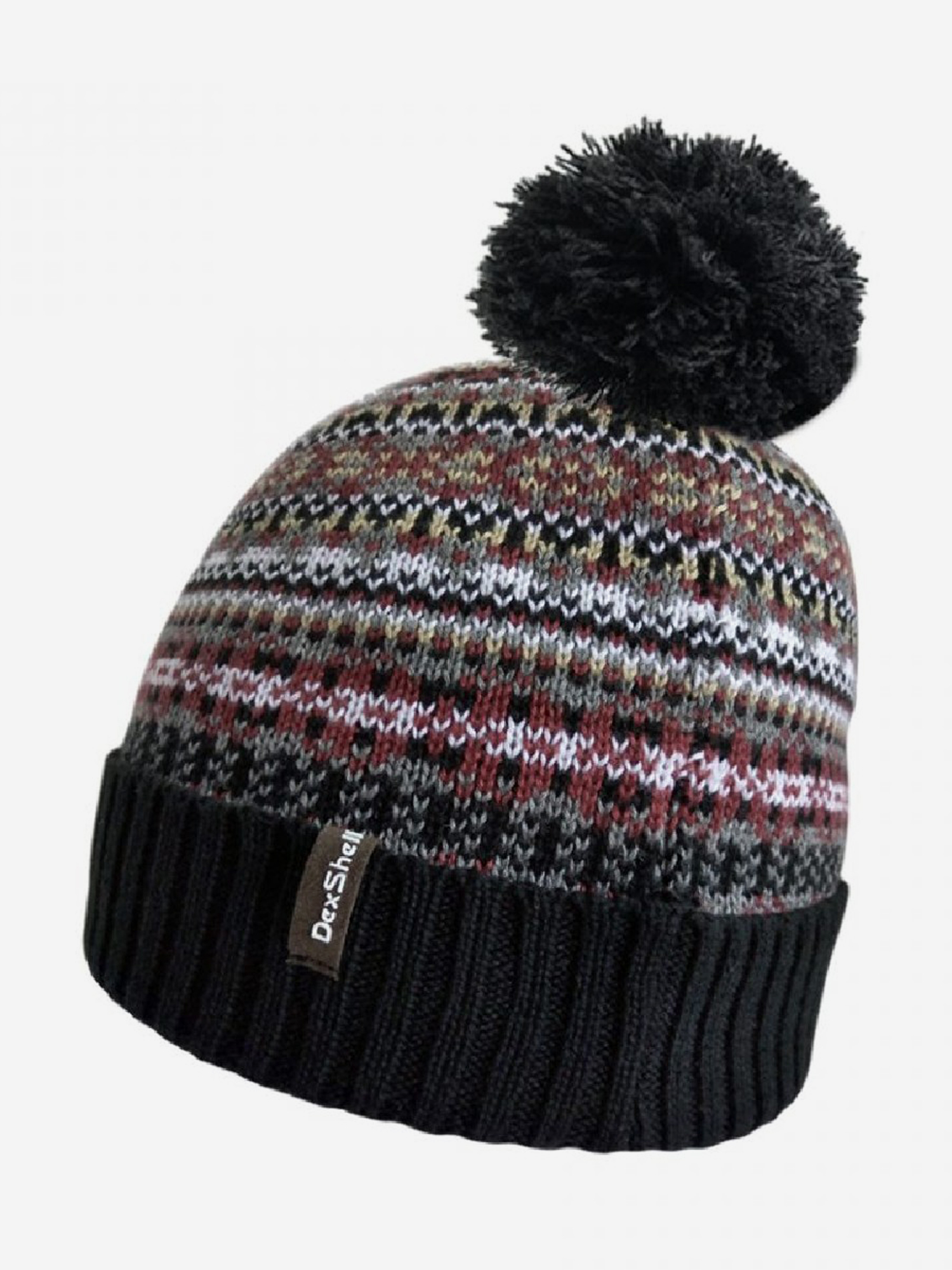 

Водонепроницаемая шапка Dexshell Beanie Fair Isle бини для охоты, рыбалки, туризма, занятий спортом, Черный