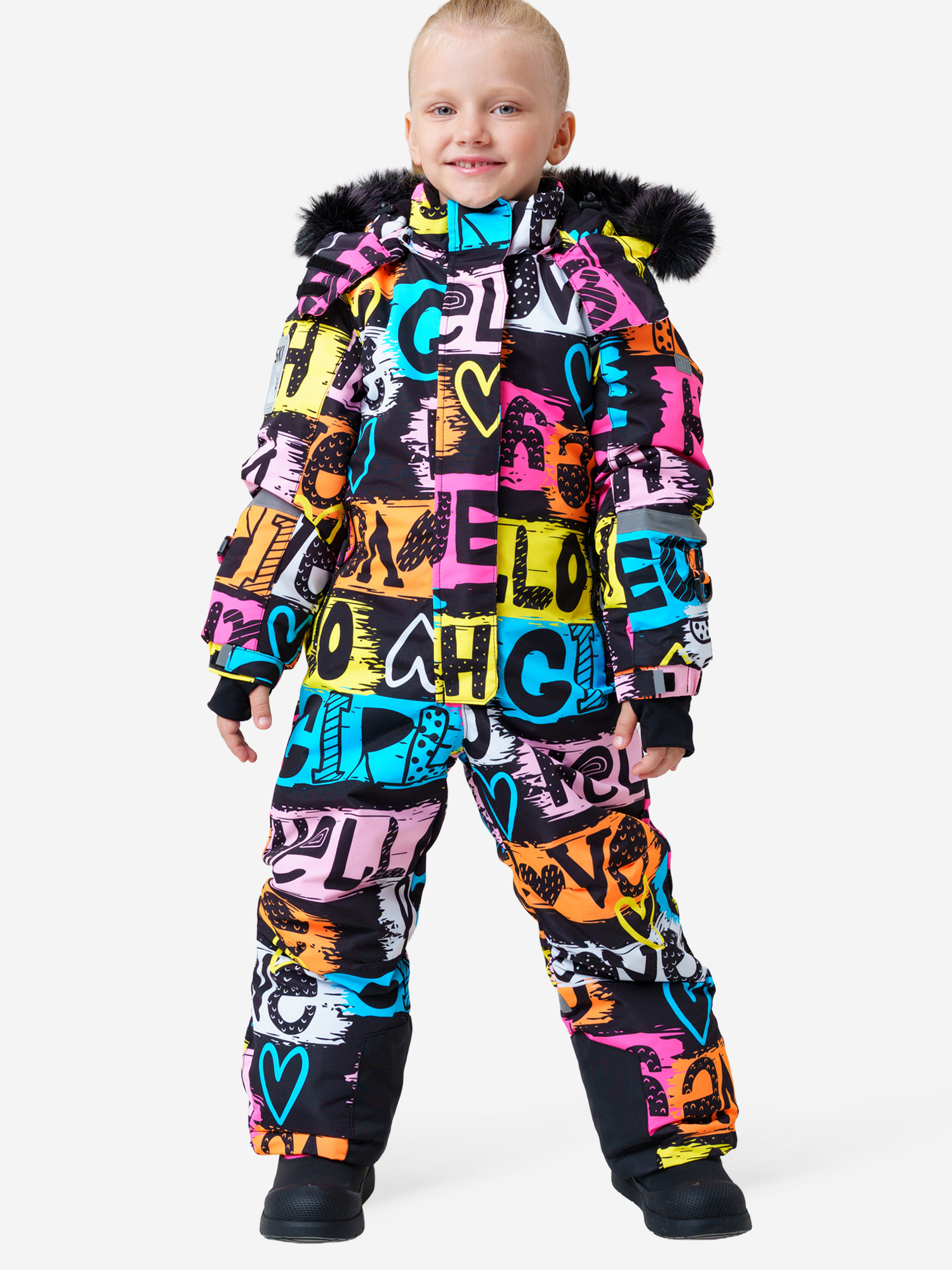 Изображение товара Зимний комбинезон для девочек PlayToday с мембраной и утеплителем