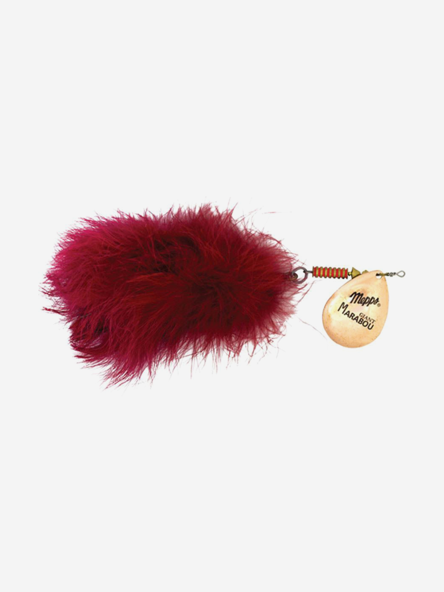 

Блесна для рыбалки вертушка Mepps GIANT MARABOU Copper/Red (блистер), Красный