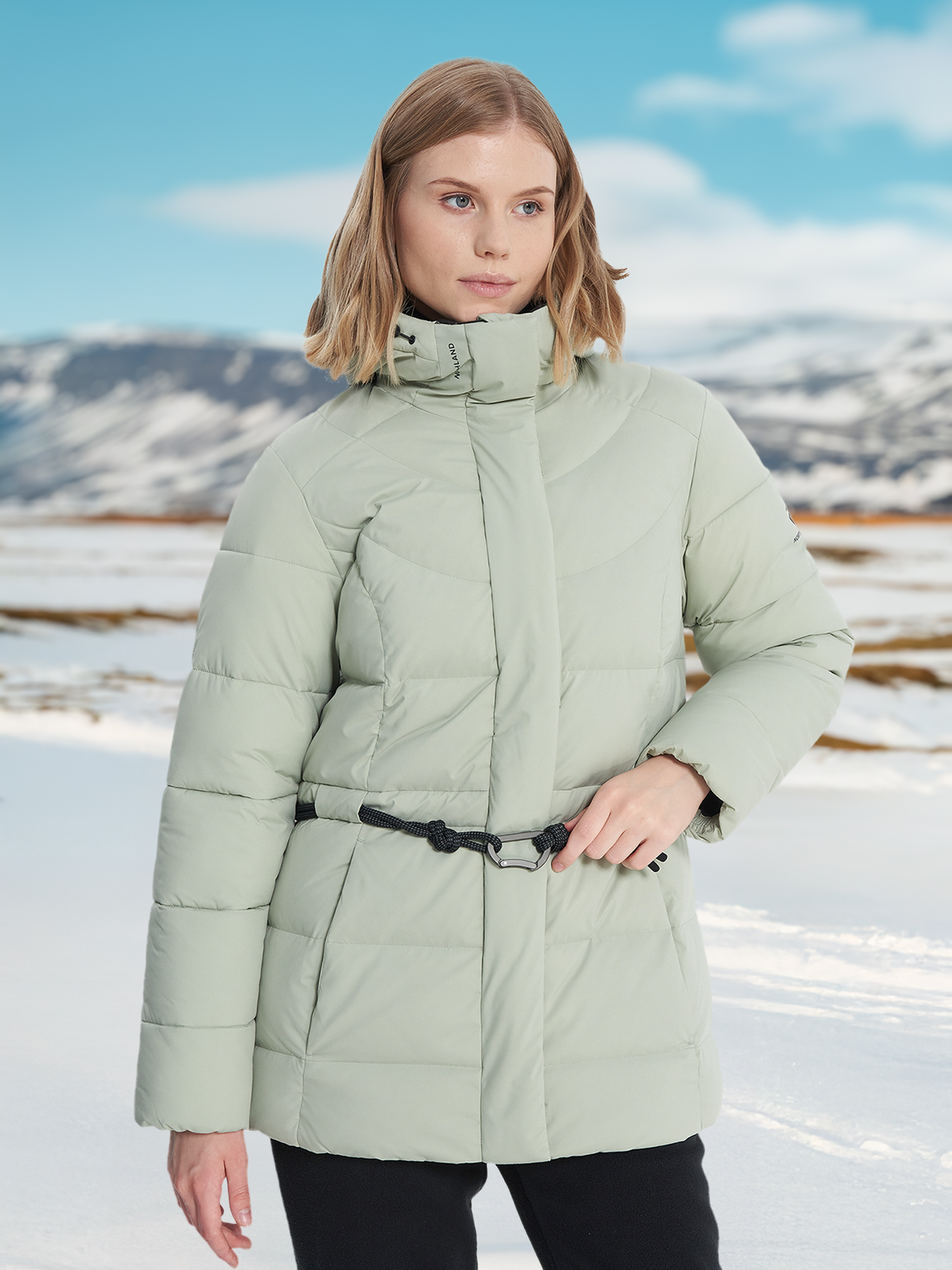 Женский пуховик Northland, серый, арт. 138289n16-90