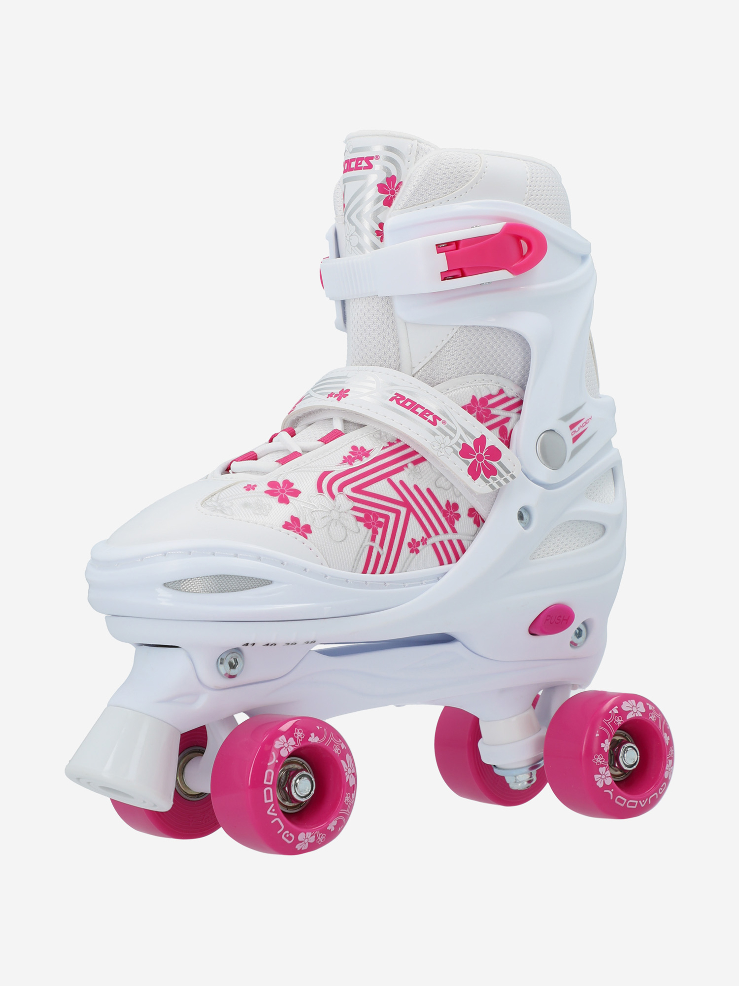 фото Роликовые коньки детские roces quaddy 3.0, белый