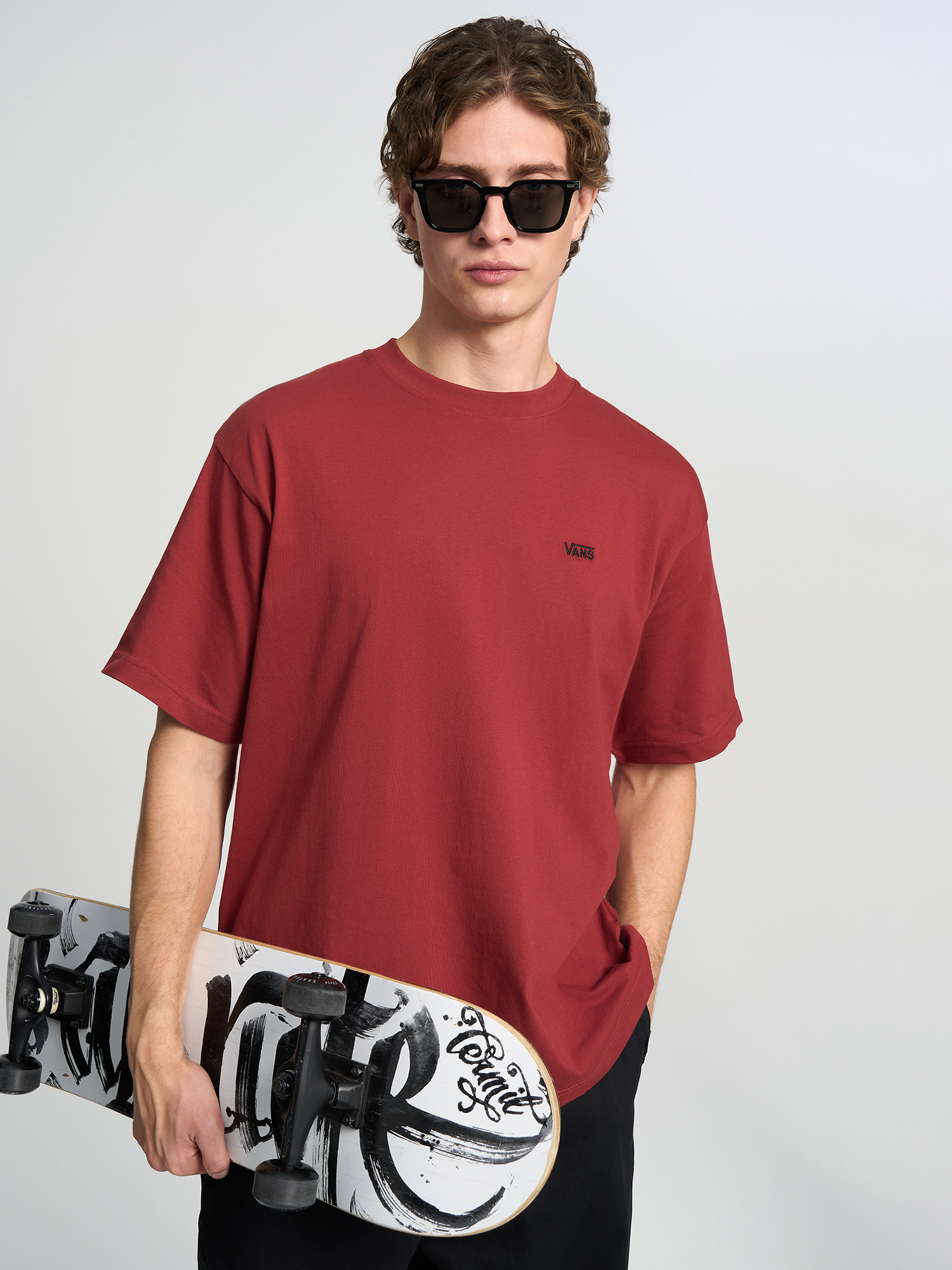 Футболка мужская Vans Left Chest II Loose, Красный