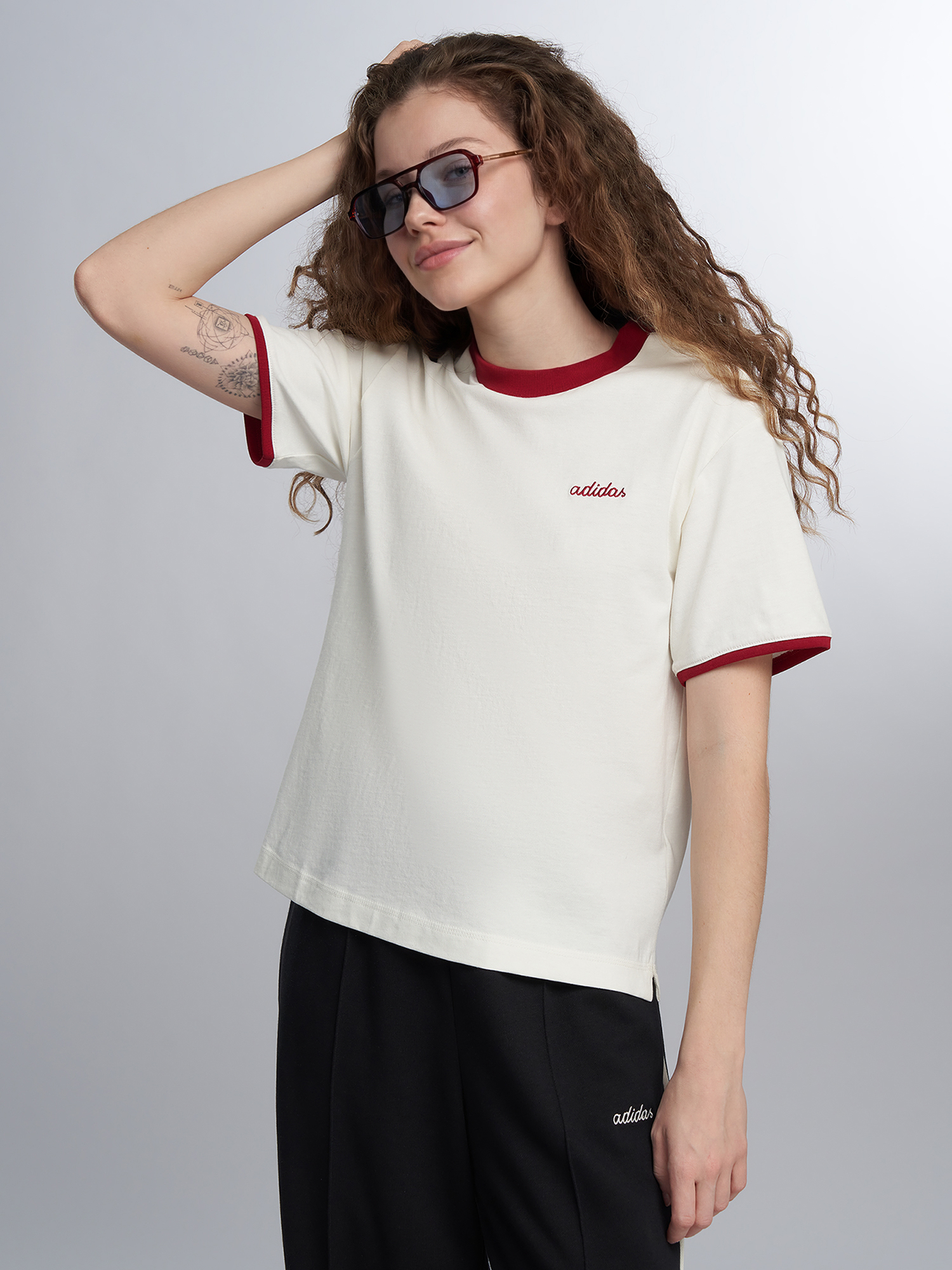 Изображение товара Футболка Adidas Логотип Спортивный стиль 100% хлопок