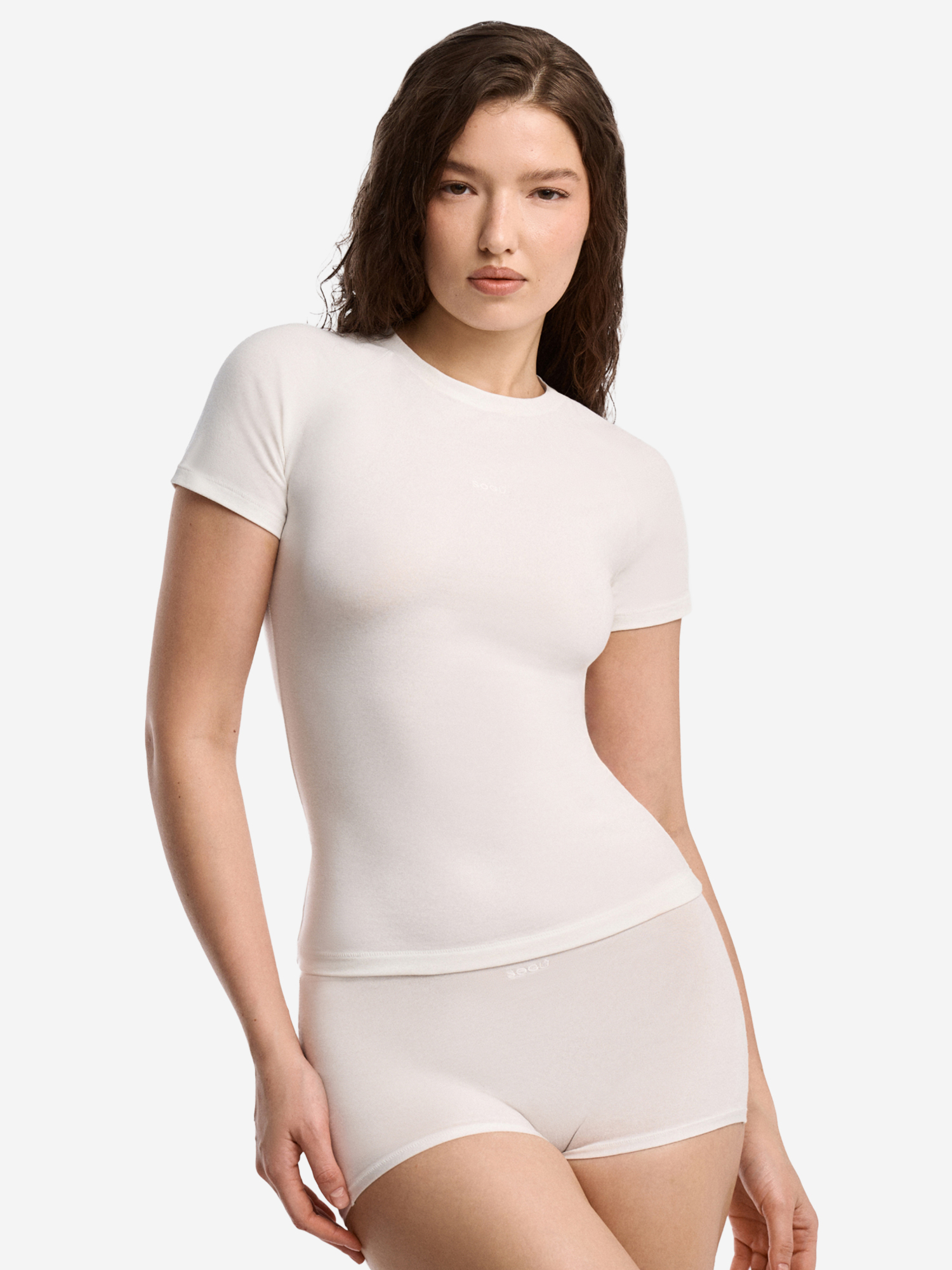 Изображение товара Футболка женская SOGU T-SHIRT SLIM HOME, Белый