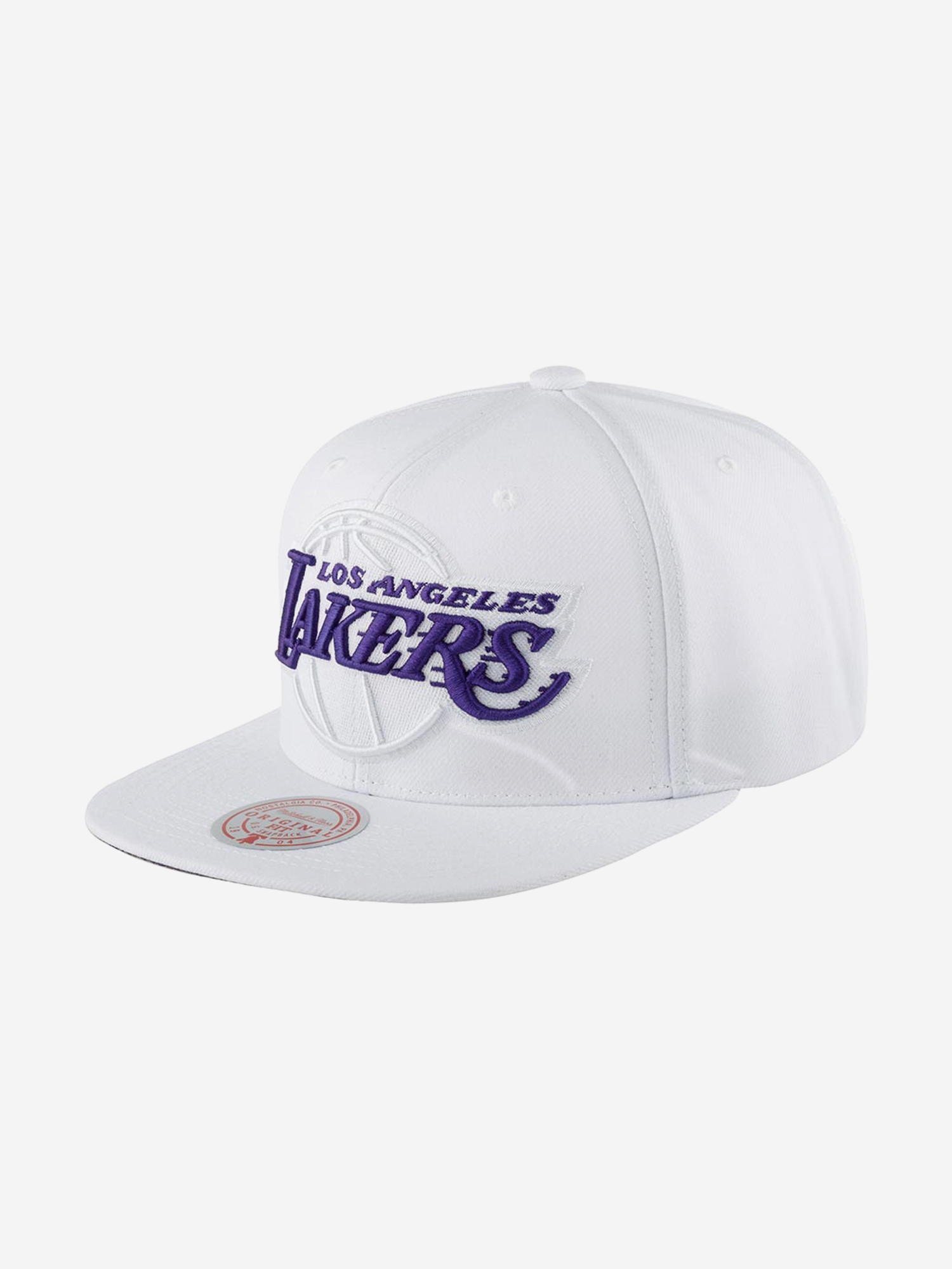 

Бейсболка с прямым козырьком MITCHELL NESS 6HSSJS19202-LALWHPR Los Angeles Lakers NBA (белый), Белый