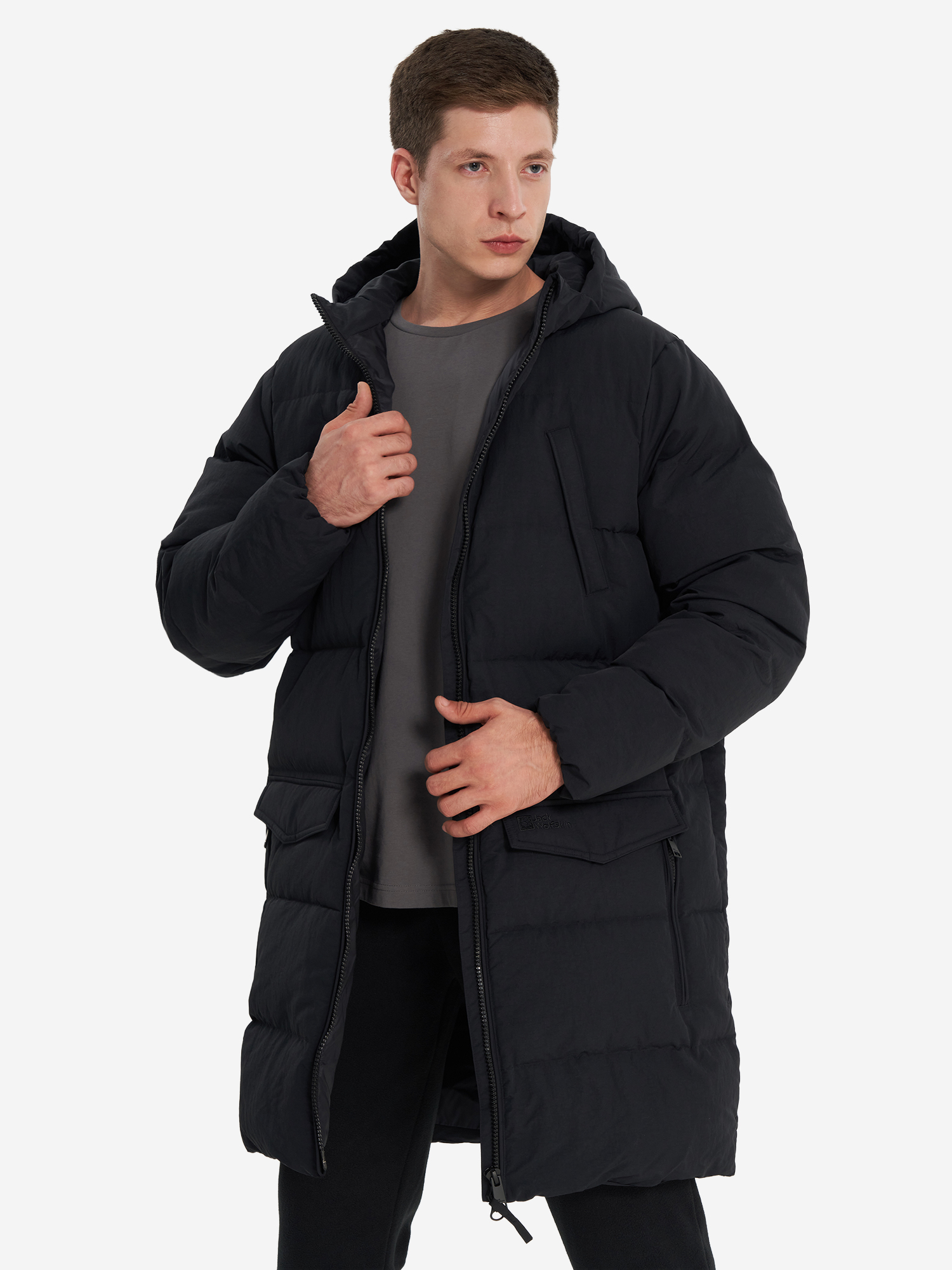 

Пуховик мужской Jack Wolfskin Nordlicht, Черный