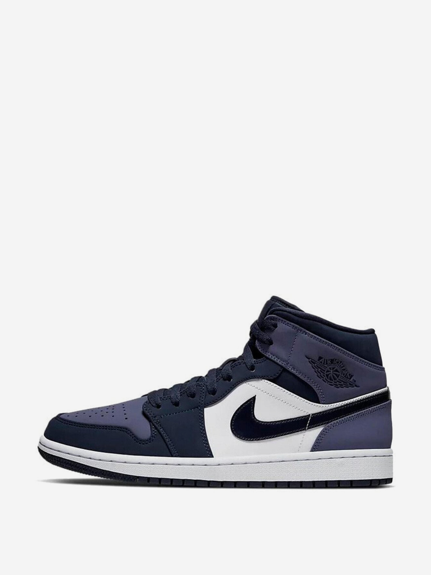 Изображение товара Кроссовки Jordan 1 Mid Obsidian Sanded Purple для взрослых спорт и повседневная обувь