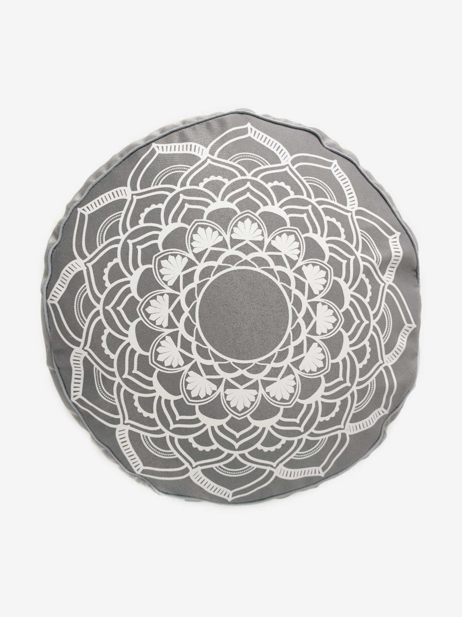 

Подушка для медитации Mandala Grey, серый, размер 30 х 30 х 15 см вес 2 кг состав гречишная лузга, Бежевый