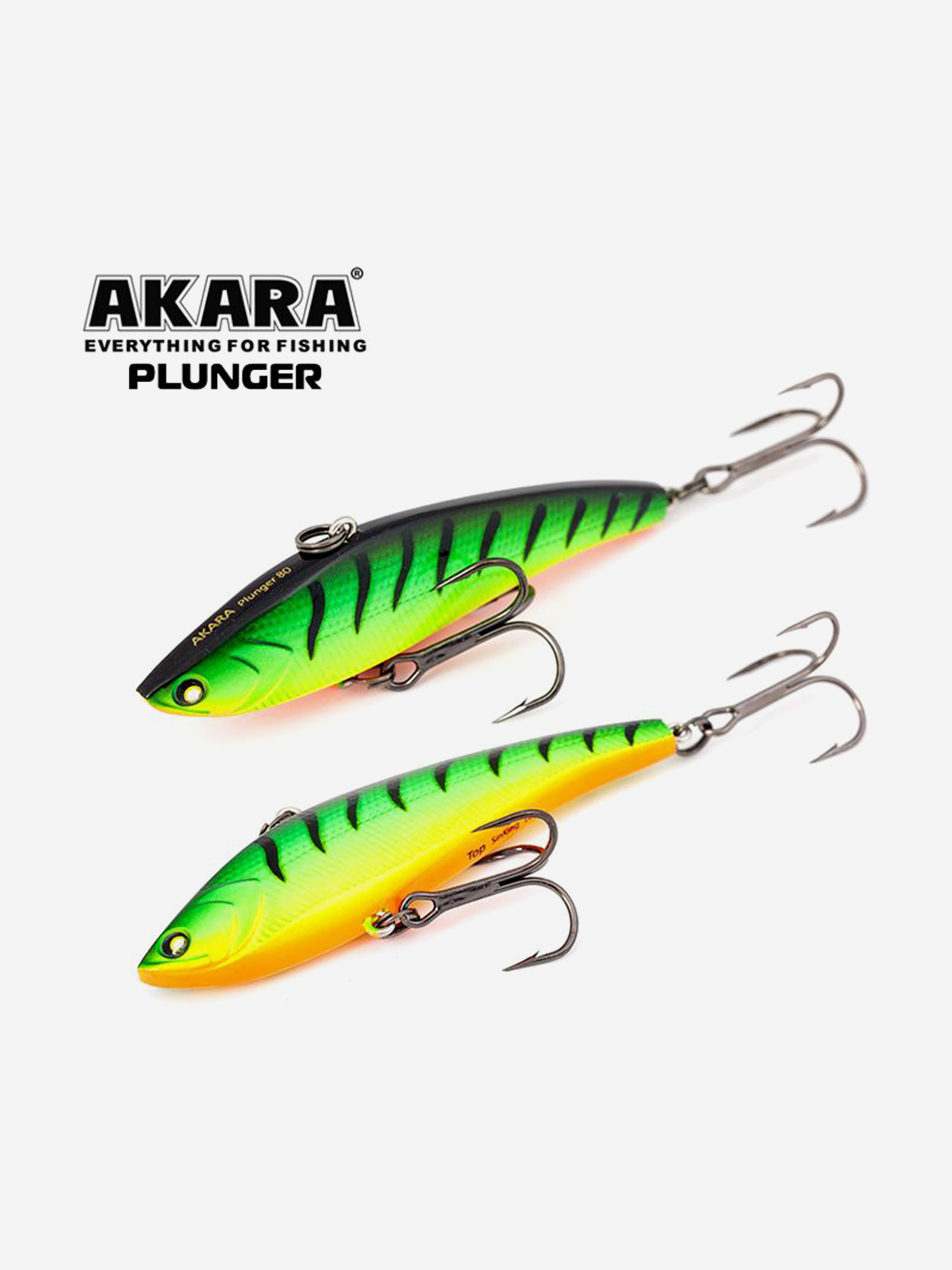 Изображение товара Воблер Akara Plunger 80мм 16г A8 зимний для щуки и судака